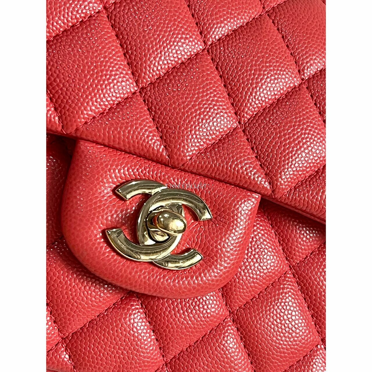 Chanel Classic Small 23 Red Caviar LGHW #30 Shoulder Bag