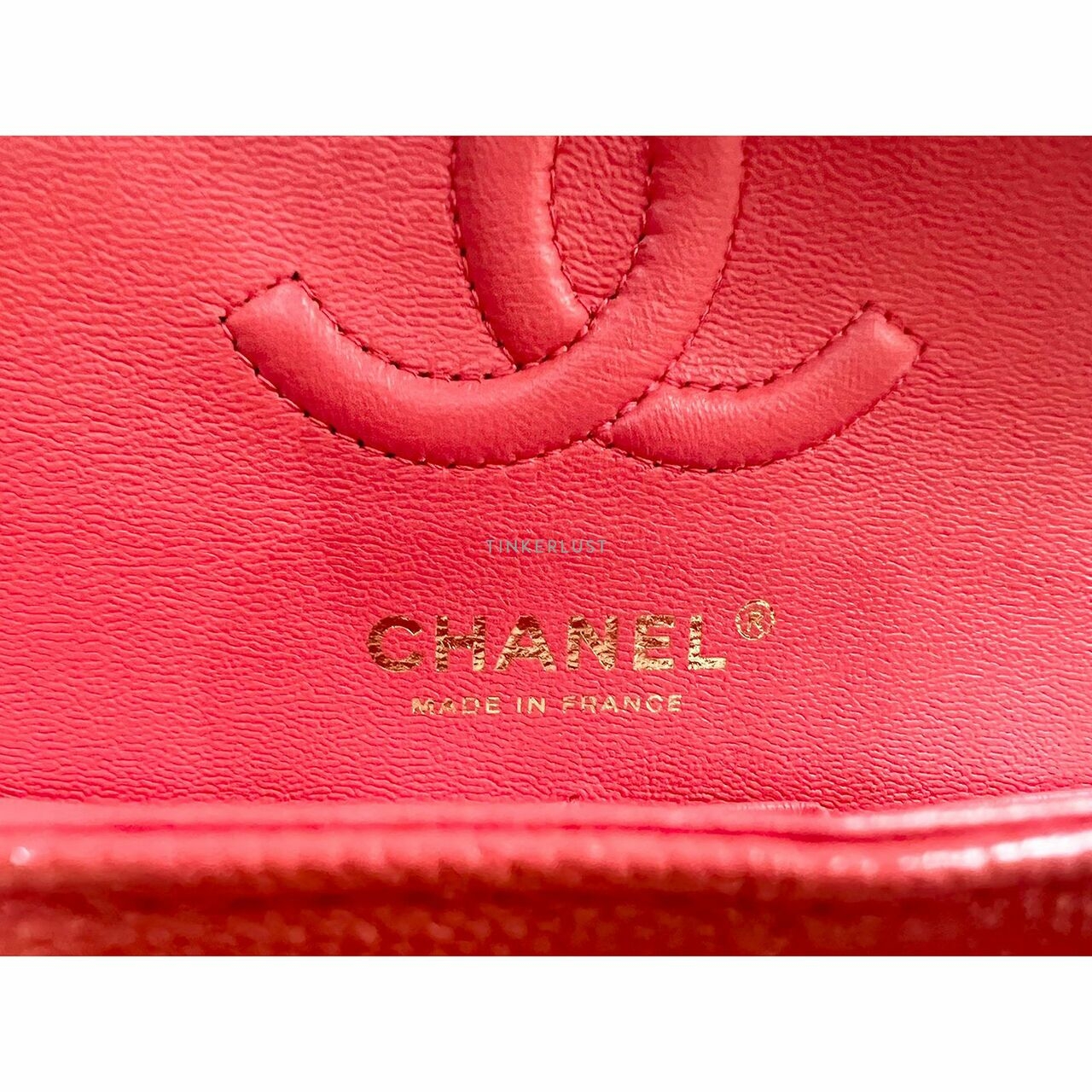 Chanel Classic Small 23 Red Caviar LGHW #30 Shoulder Bag