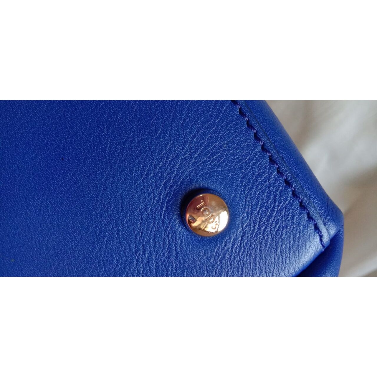 Tod's Genuine Leather Blue Shoulder Bag