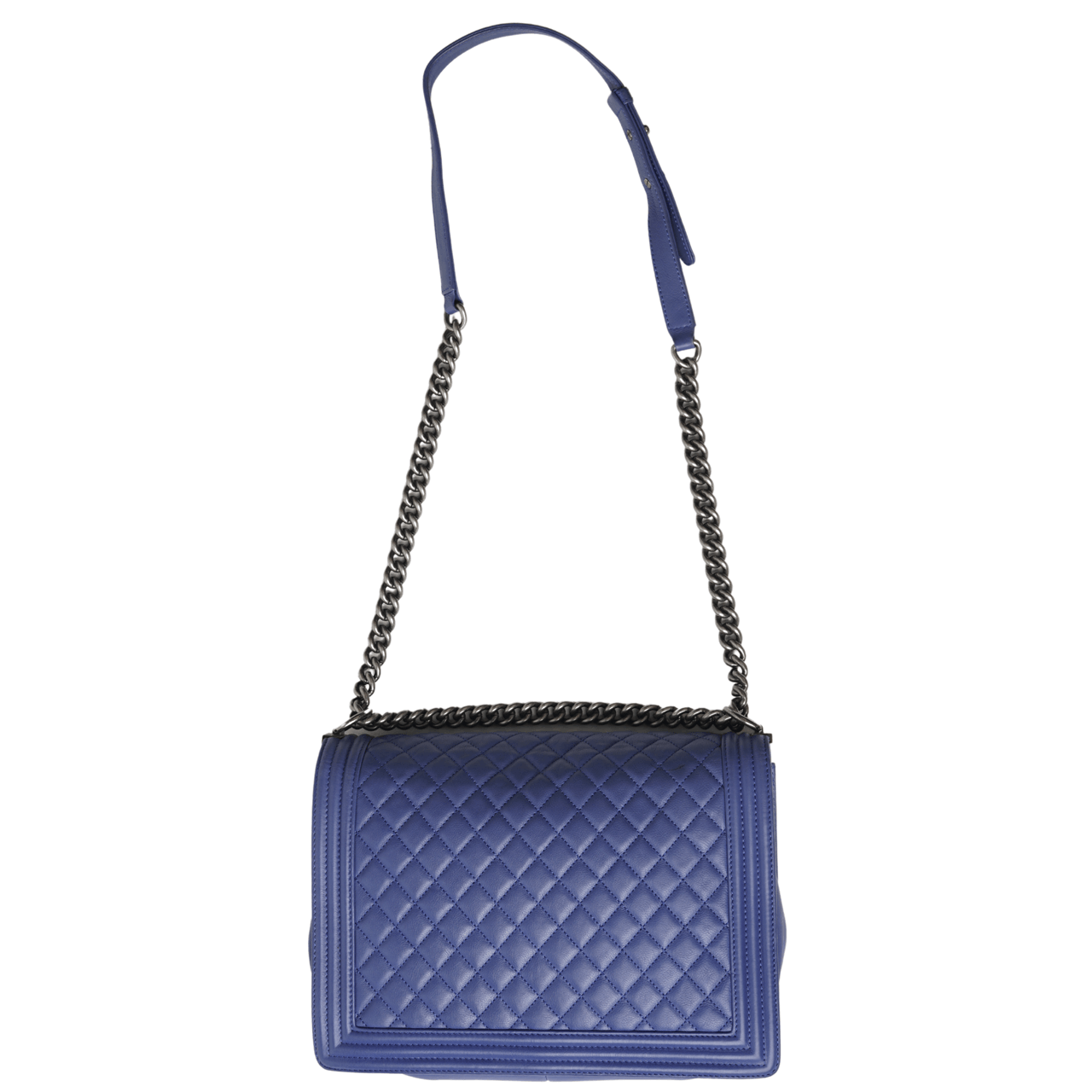 Chanel Quilted Boy Blue Shoulder Bag