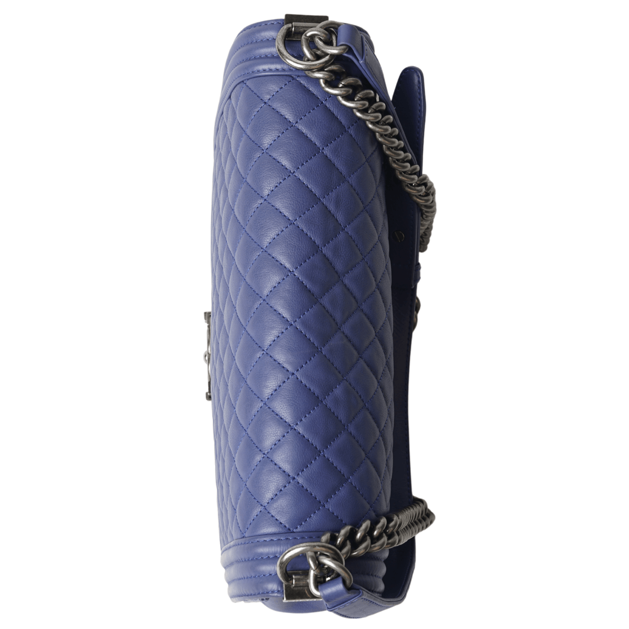 Chanel Quilted Boy Blue Shoulder Bag