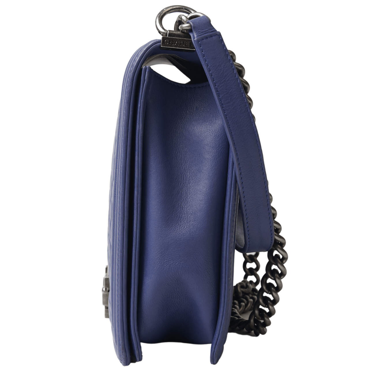 Chanel Quilted Boy Blue Shoulder Bag