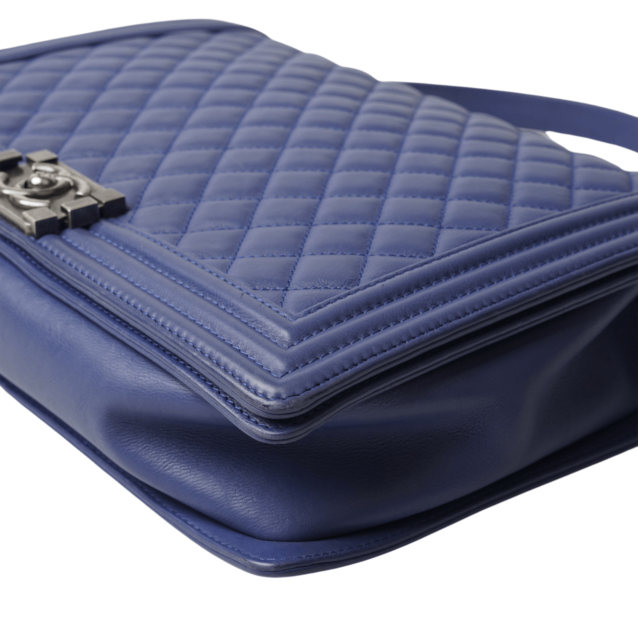 Chanel Quilted Boy Blue Shoulder Bag