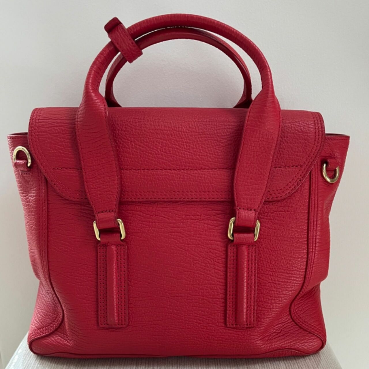 Medium Pashli Red Satchel