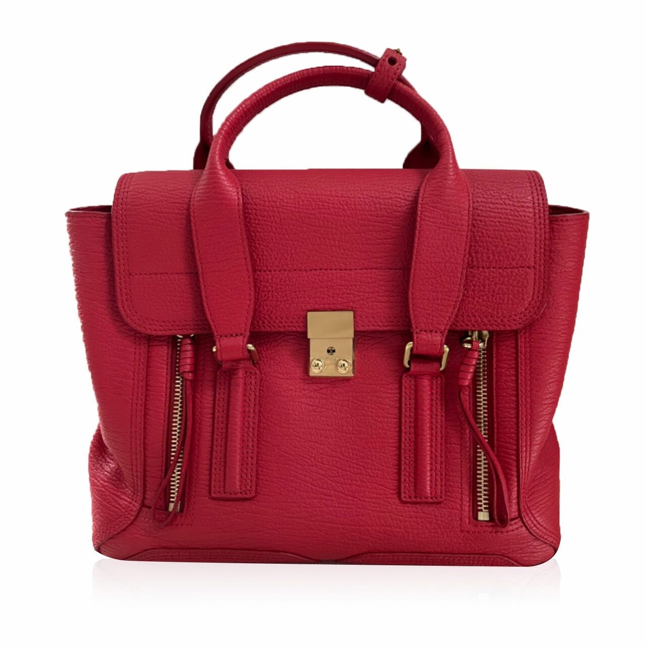 Medium Pashli Red Satchel