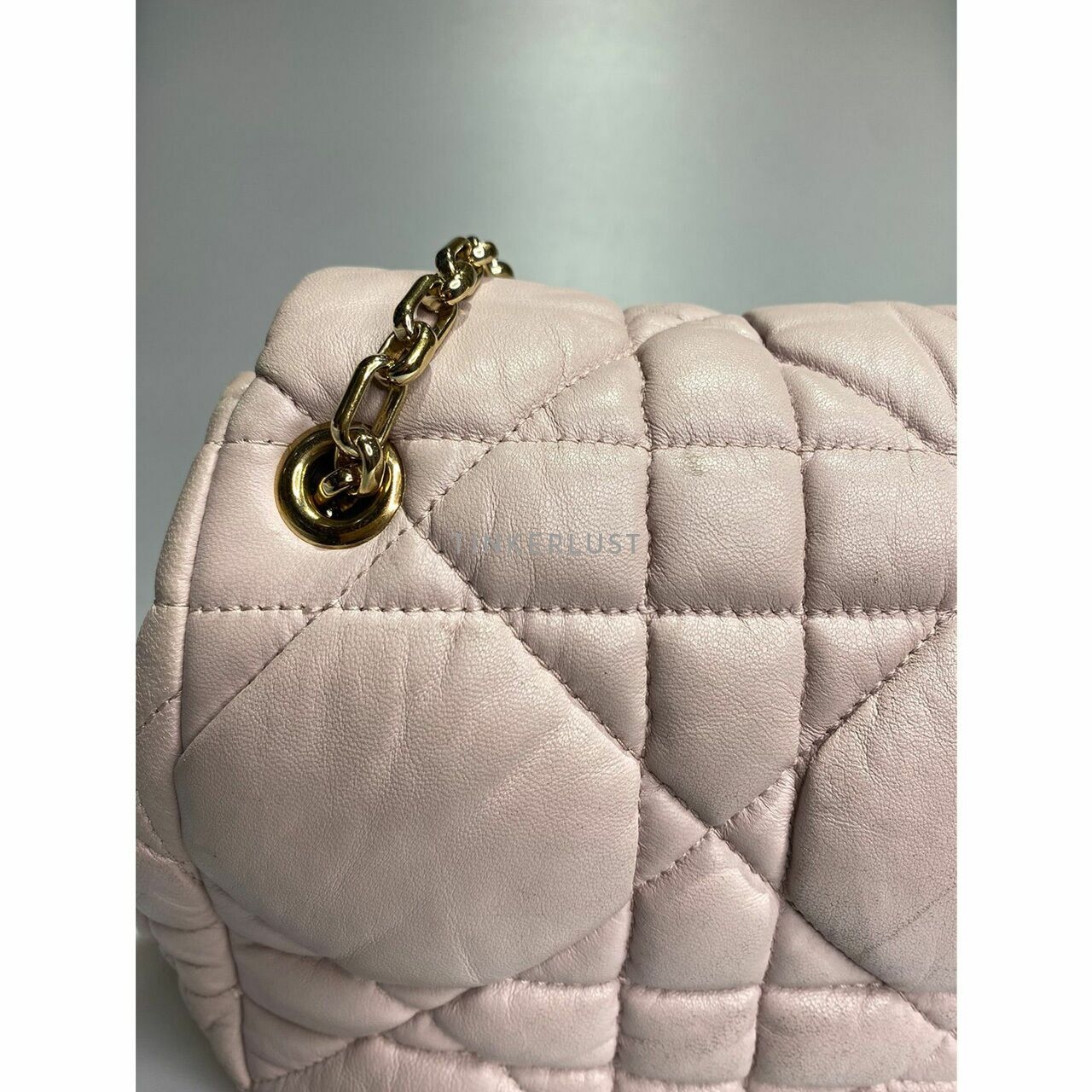 Christian Dior Milly La Forest in Light Pink GHW Shoulder Bag