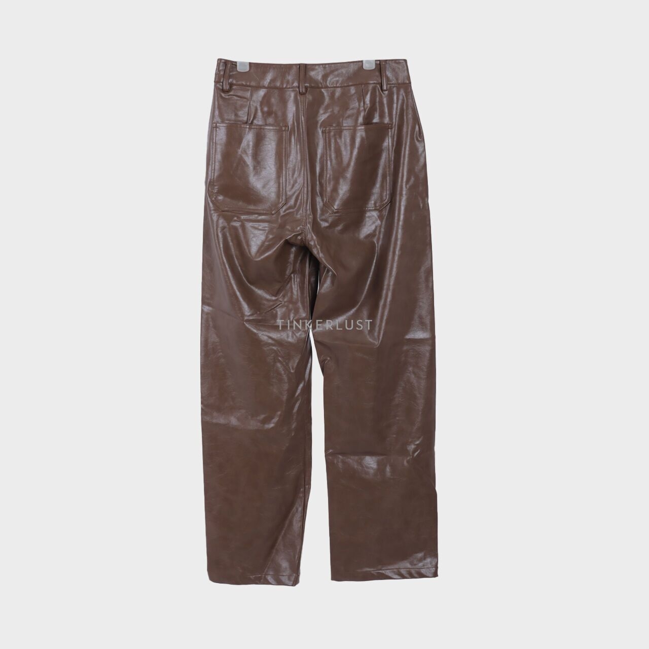 Duma Brown Leather Long Pants