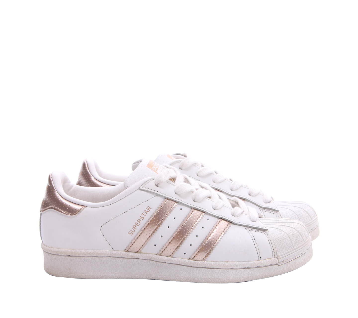 Adidas Superstar White & Rose Gold Women Sneakers