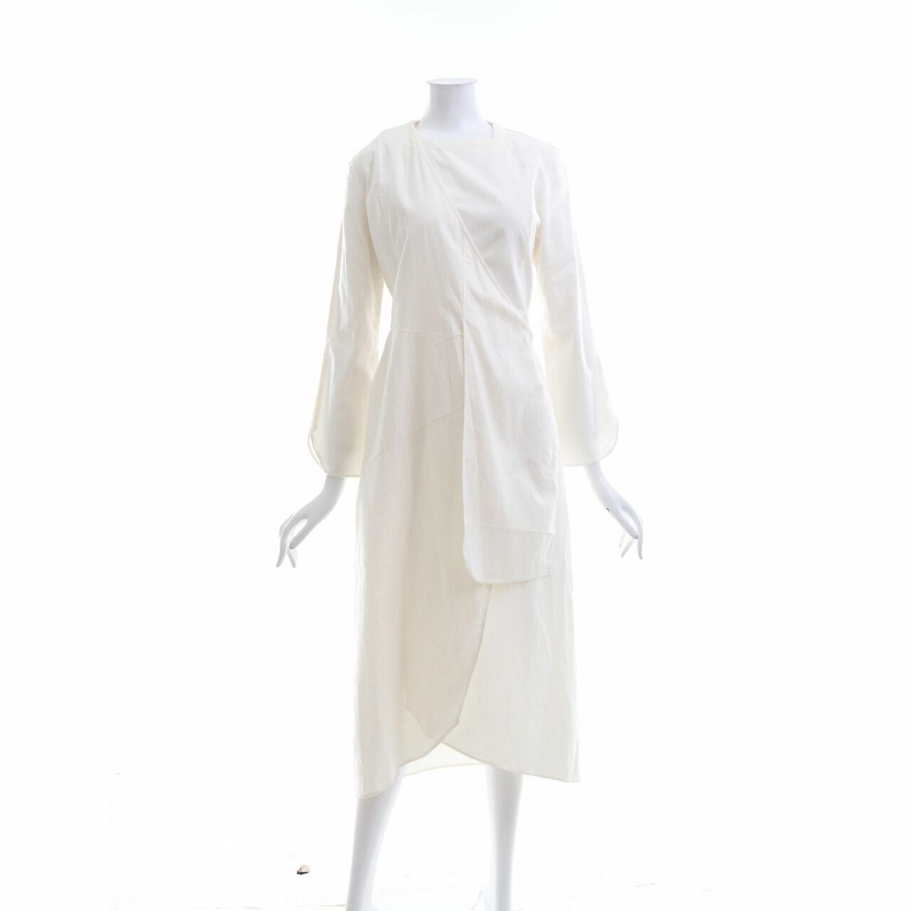 UNIQLO Off White Midi Dress