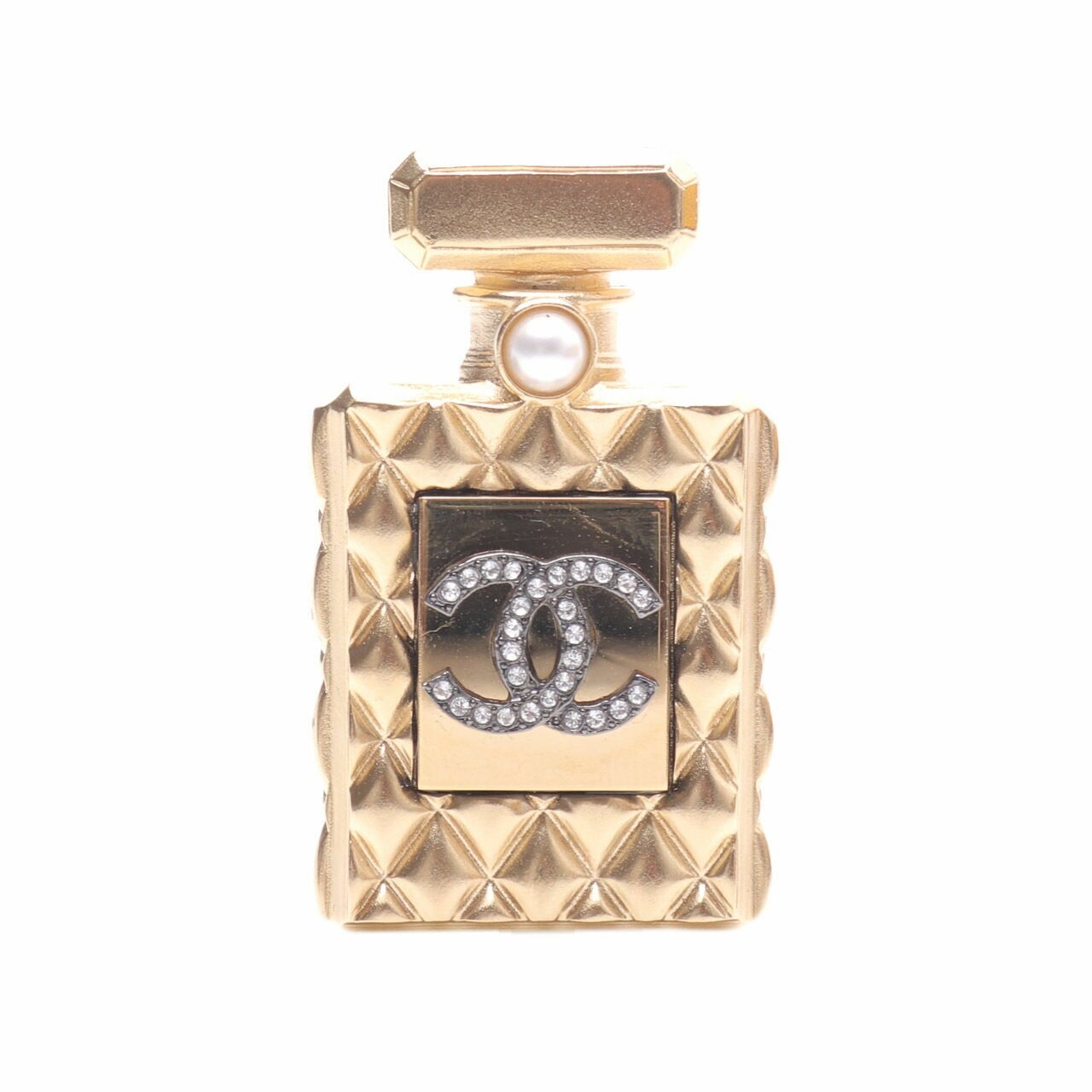 Chanel Gold Perfume Brooch