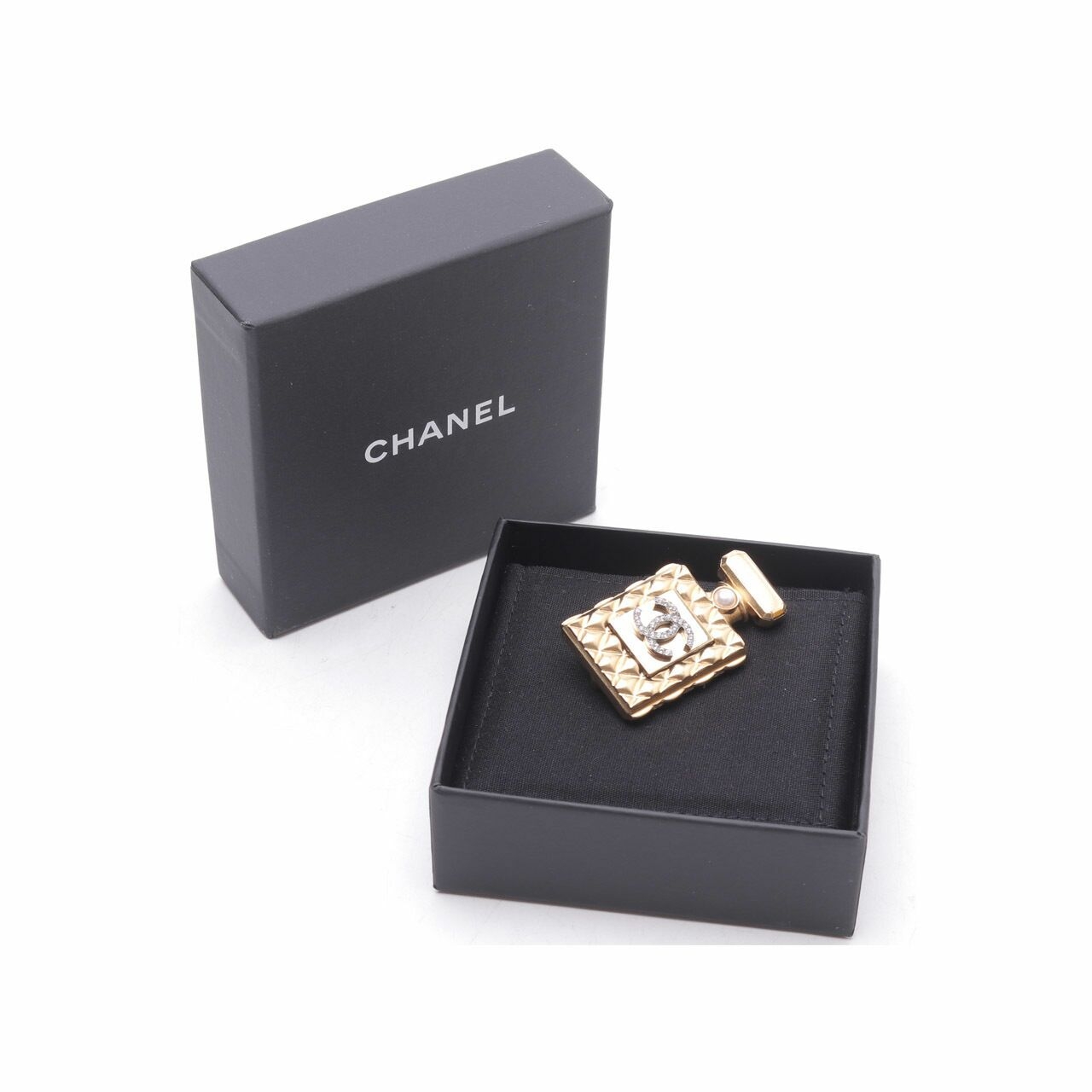 Chanel Gold Perfume Brooch