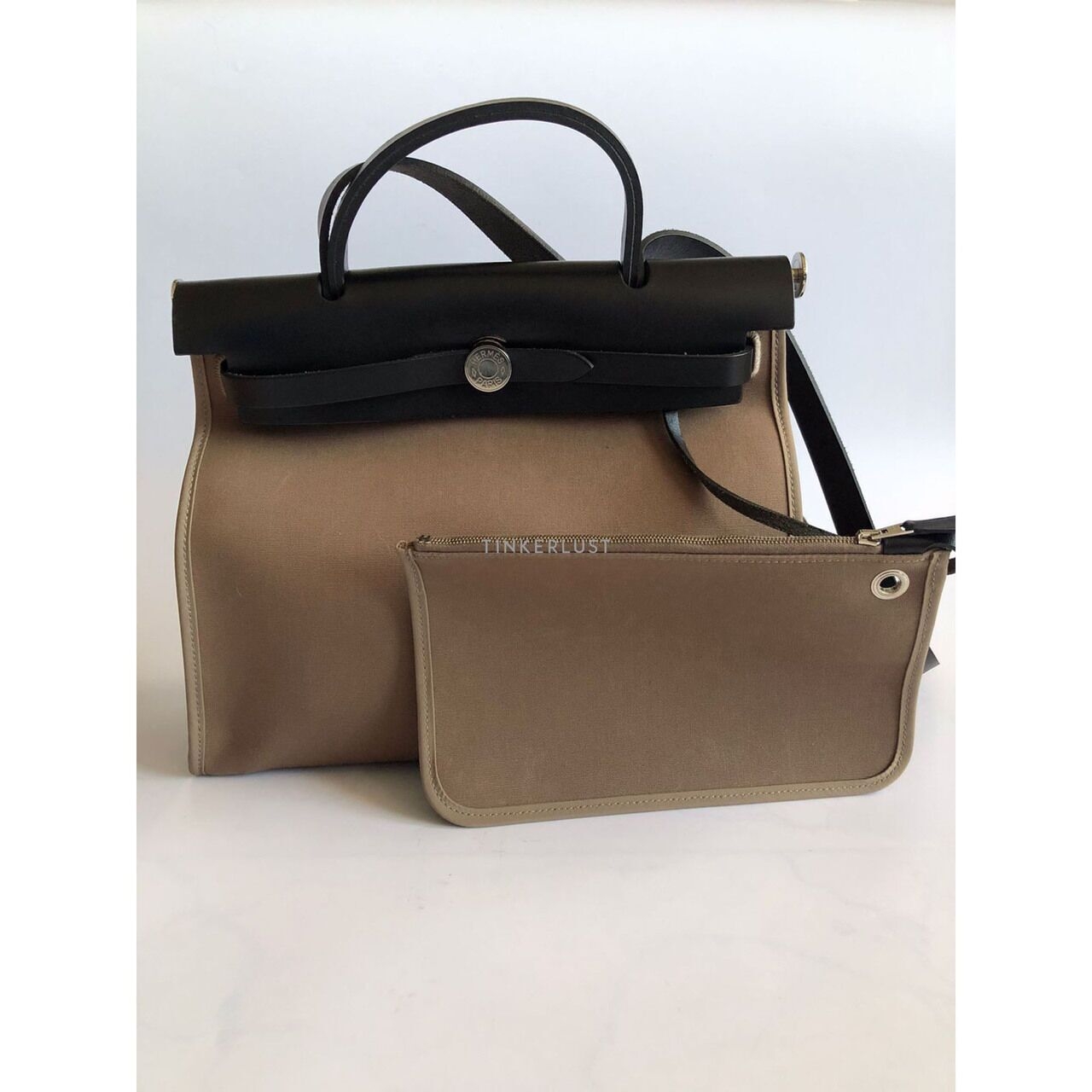 Hermes Herbag 31 Brown #X SHW Satchel