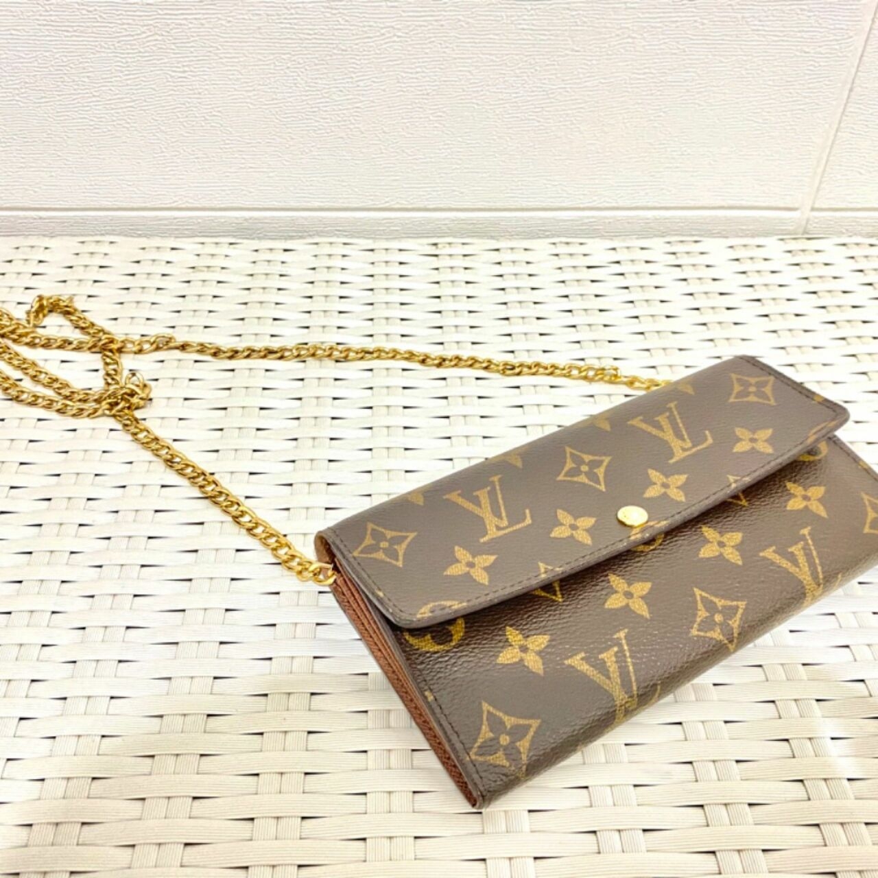 Louis Vuitton Monogram Sarah Wallet Brown