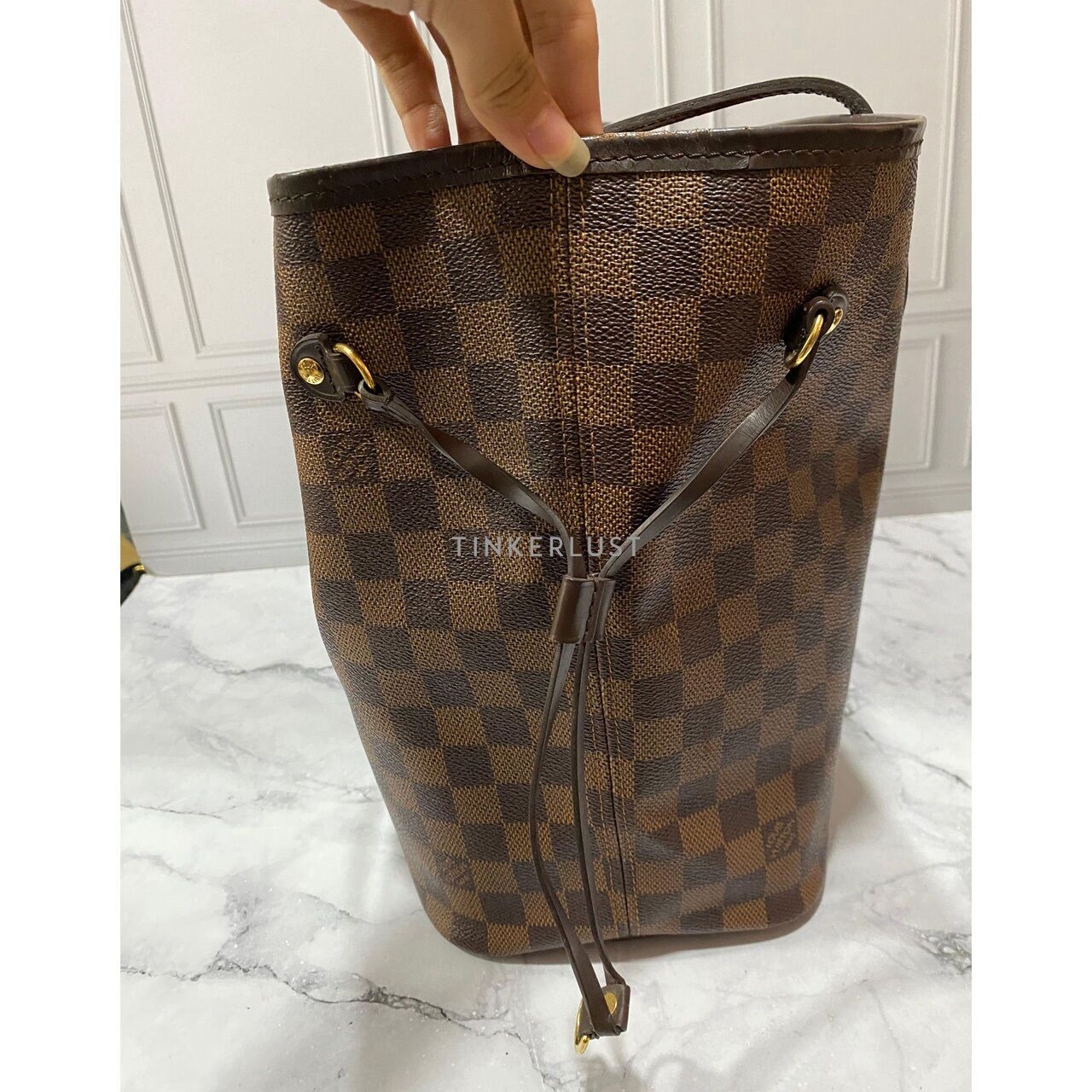 Louis Vuitton Neverfull Damier MM GHW 2015 Tote Bag