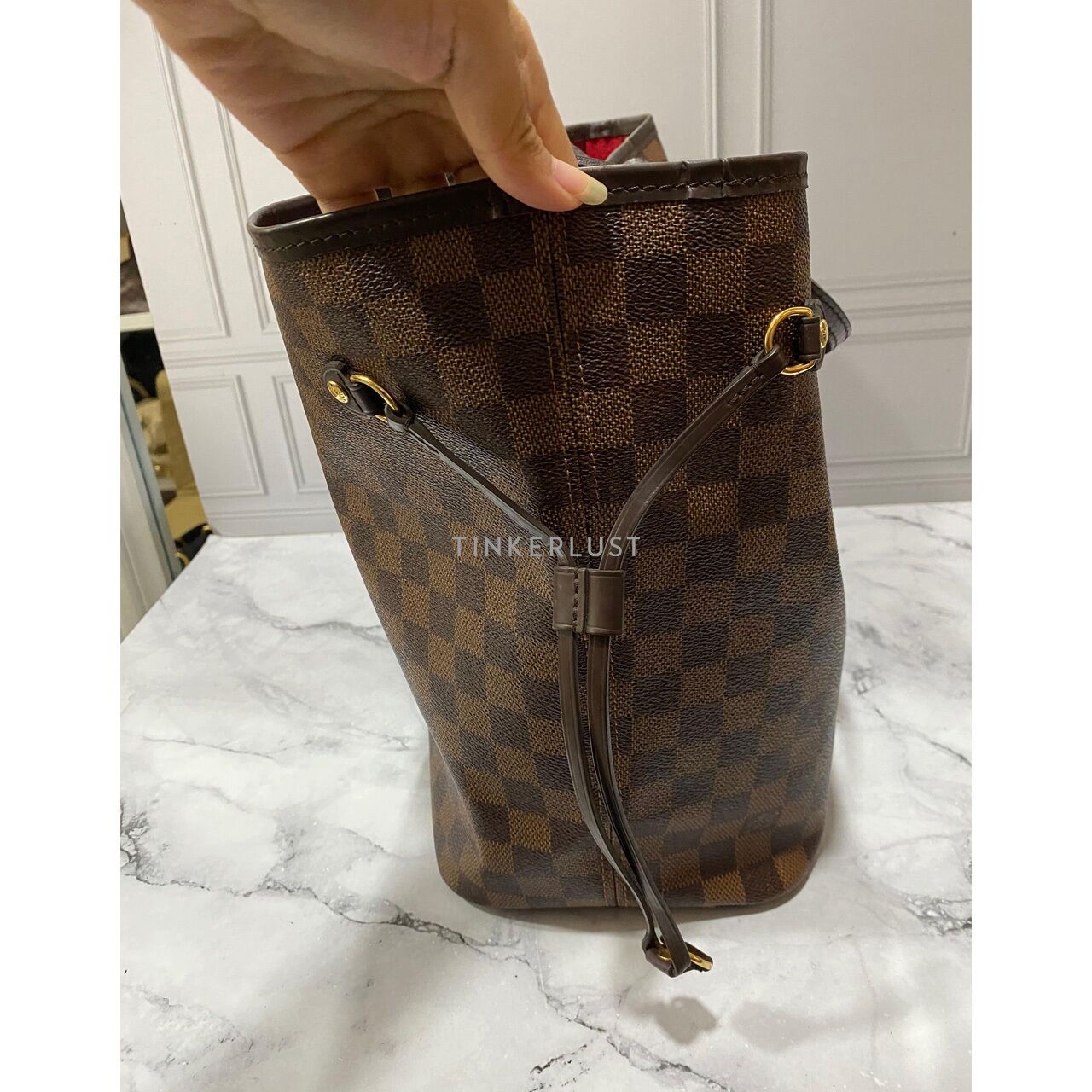 Louis Vuitton Neverfull Damier MM GHW 2015 Tote Bag