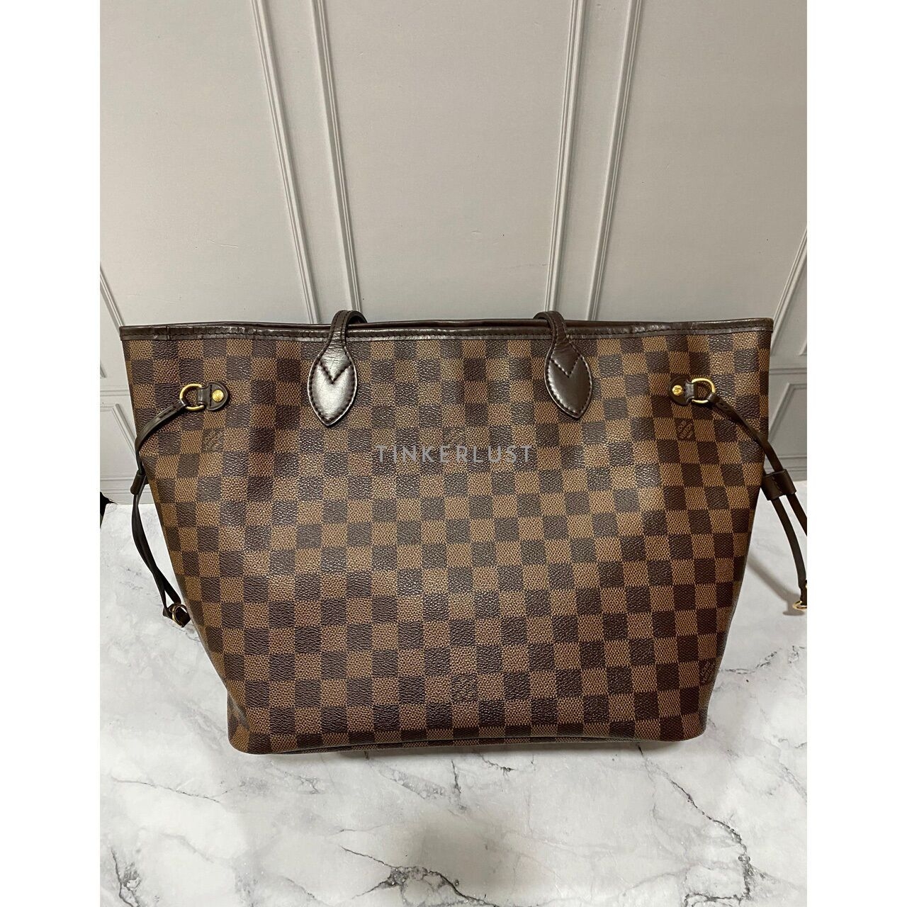 Louis Vuitton Neverfull Damier MM GHW 2015 Tote Bag