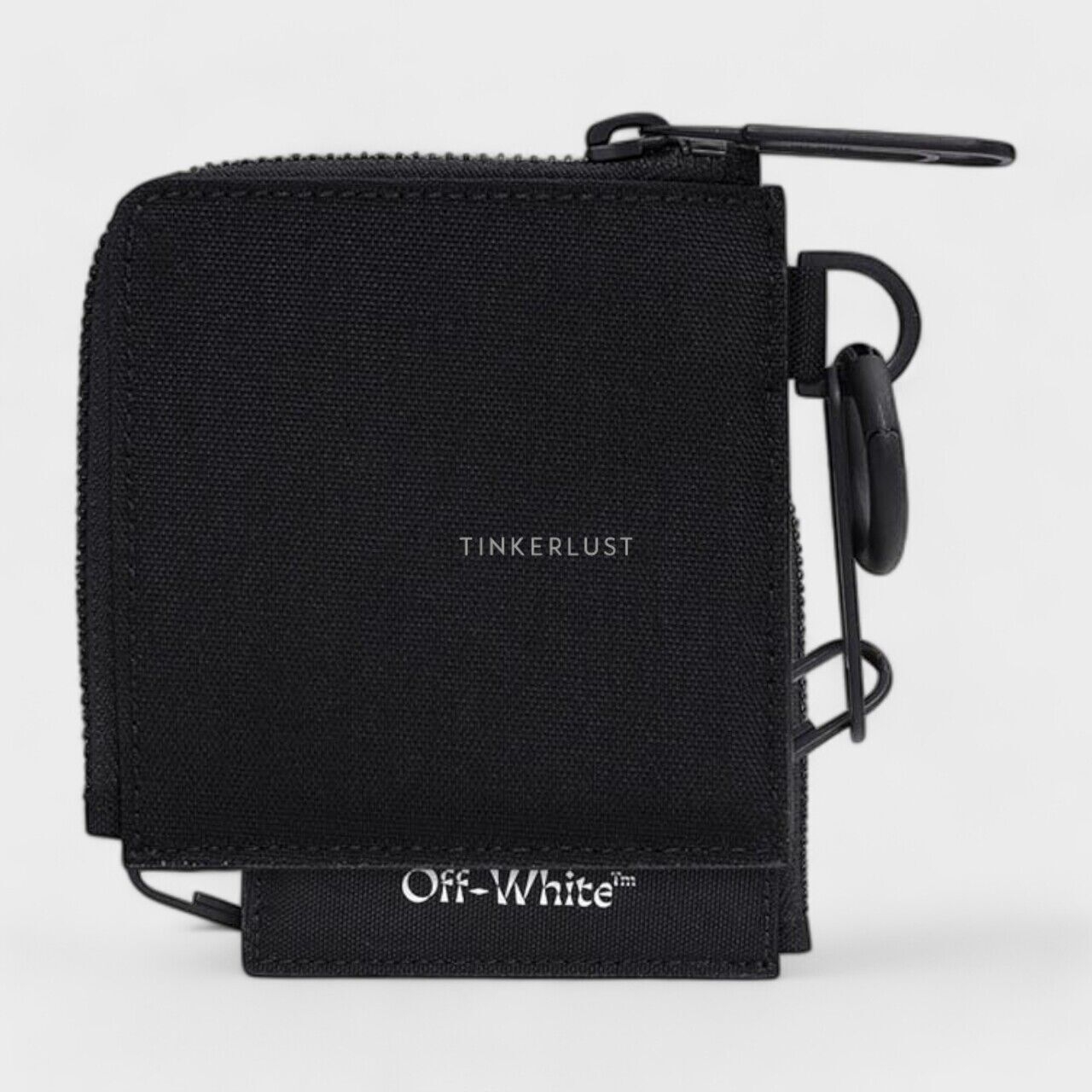 Off-White Zip Around  Black Chain Wallet