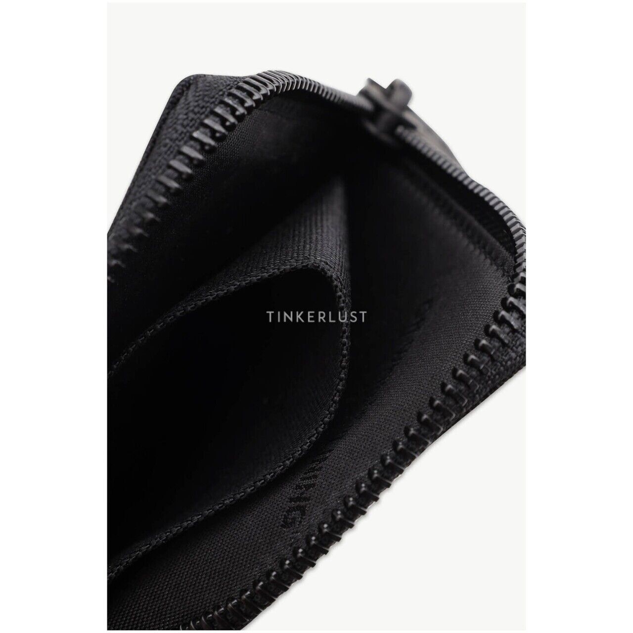 Off-White Zip Around  Black Chain Wallet