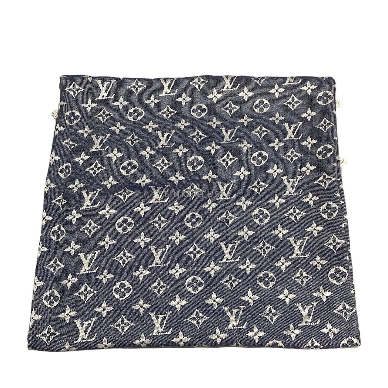 Louis Vuitton Monogram Denim Blue Shawl