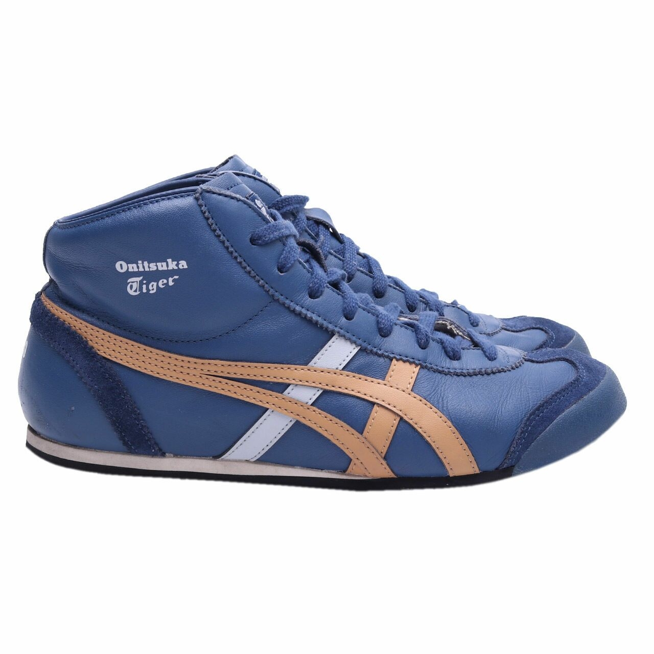 Onitsuka Tiger Navy Mexico Mid Runner Sneakers