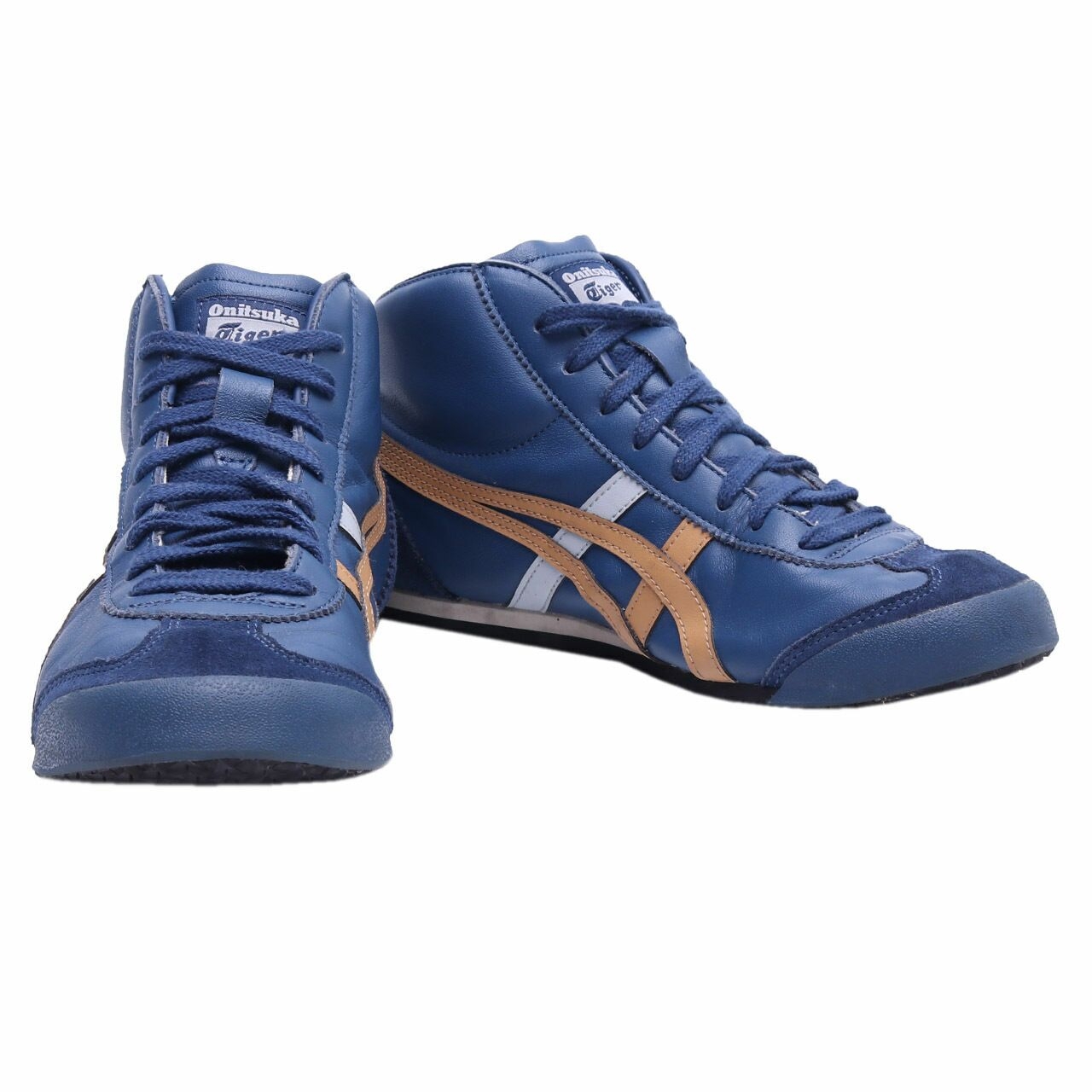 Onitsuka Tiger Navy Mexico Mid Runner Sneakers