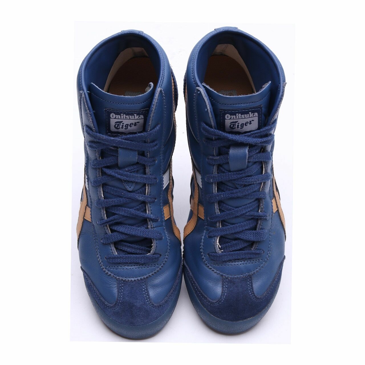 Onitsuka Tiger Navy Mexico Mid Runner Sneakers