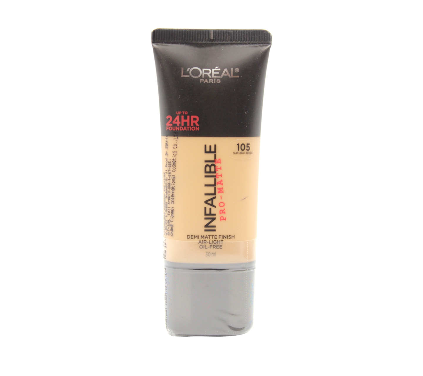 L'Oreal Infallible Pro Matte Foundation Demi Matte Finish Air Light Oil Free 105 Natural Beige Faces