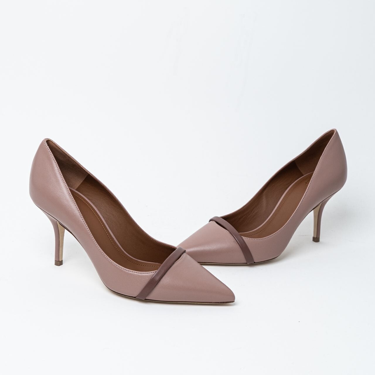 Malone Souliers Rina 70 Pumps Deep Taupe