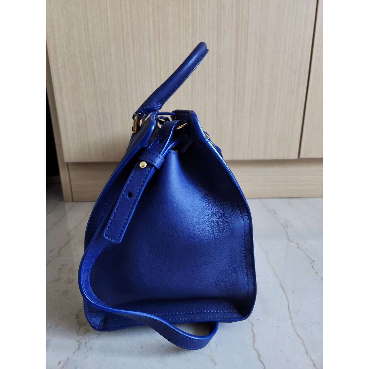 Yves Saint Laurent Cabas Y Blue Handbag