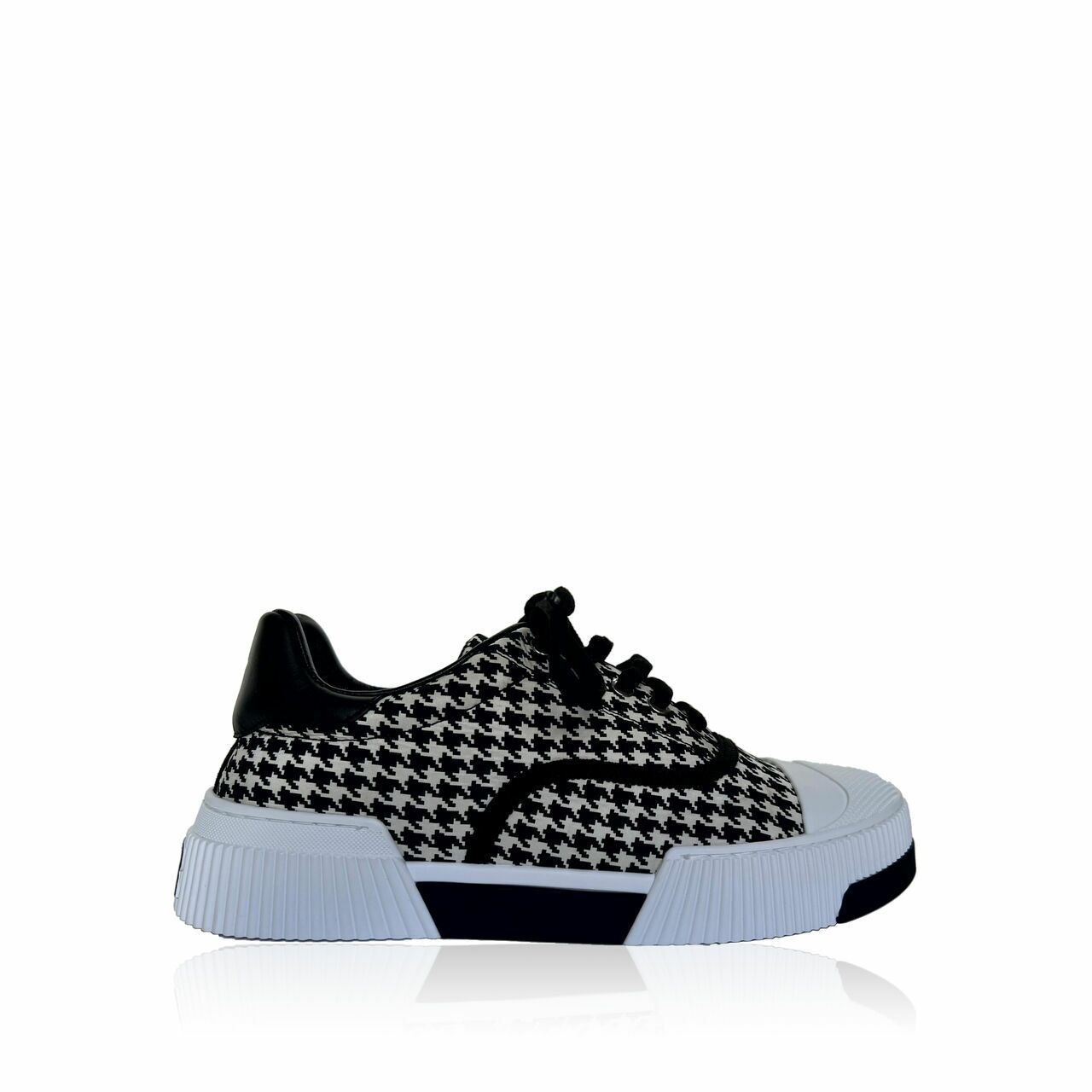 Christian Dior White Houndstooth Sneakers