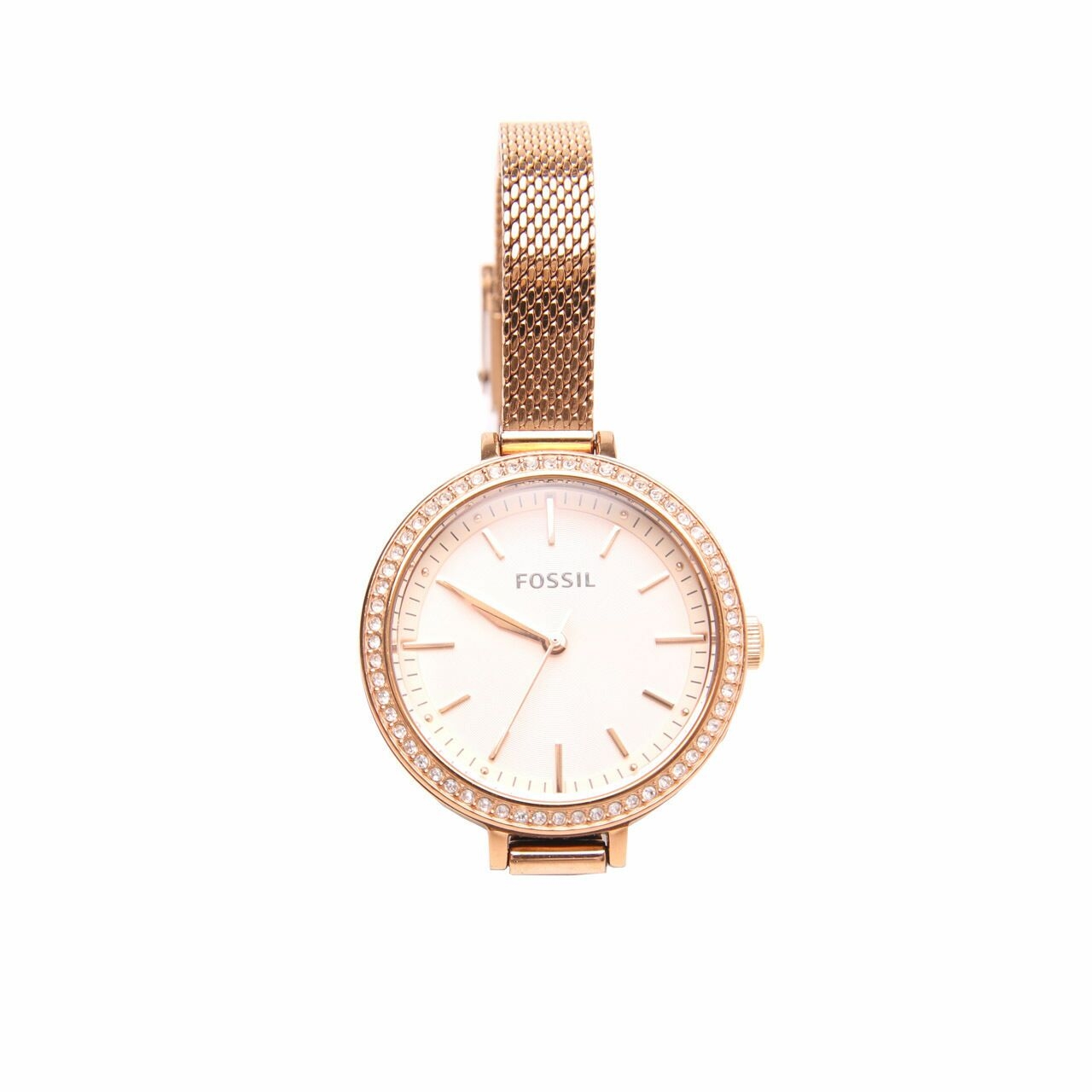 Fossil Rose Gold Classic Minute Three-Hand Tone Stainless Steel Watch