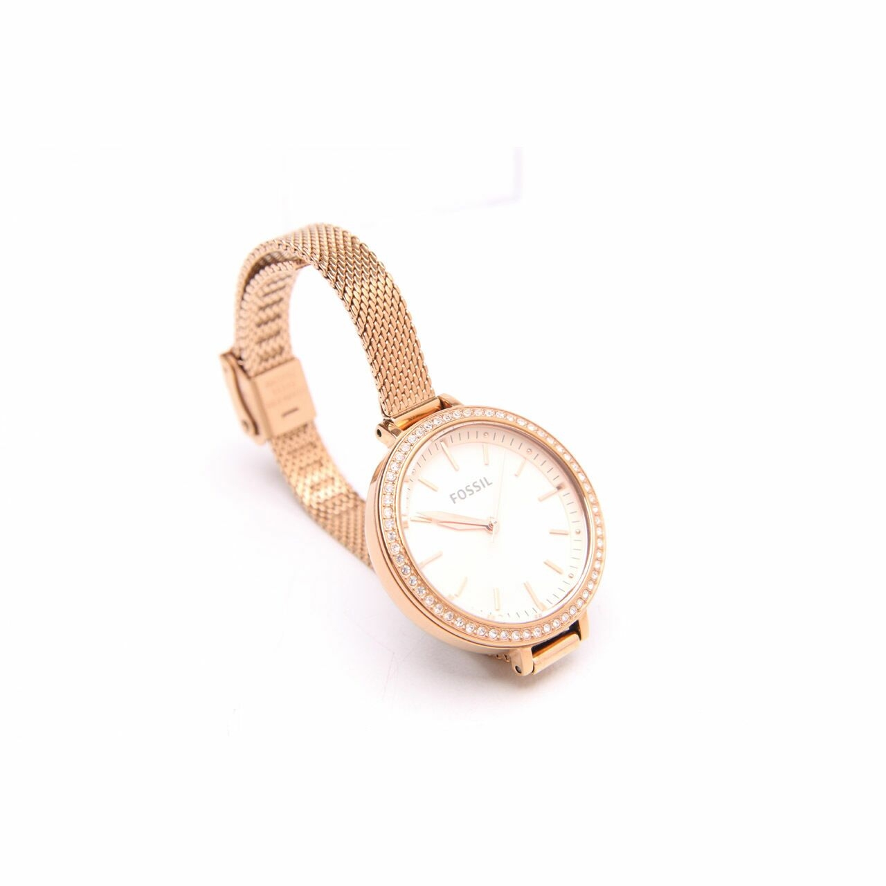 Fossil Rose Gold Classic Minute Three-Hand Tone Stainless Steel Watch