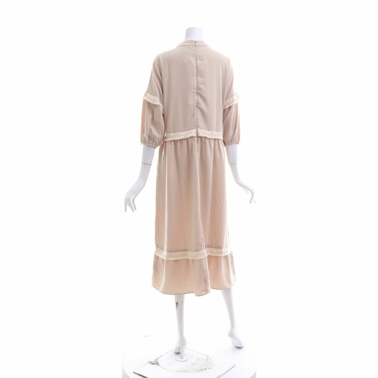 Cotton Ink Studio Beige Midi Dress