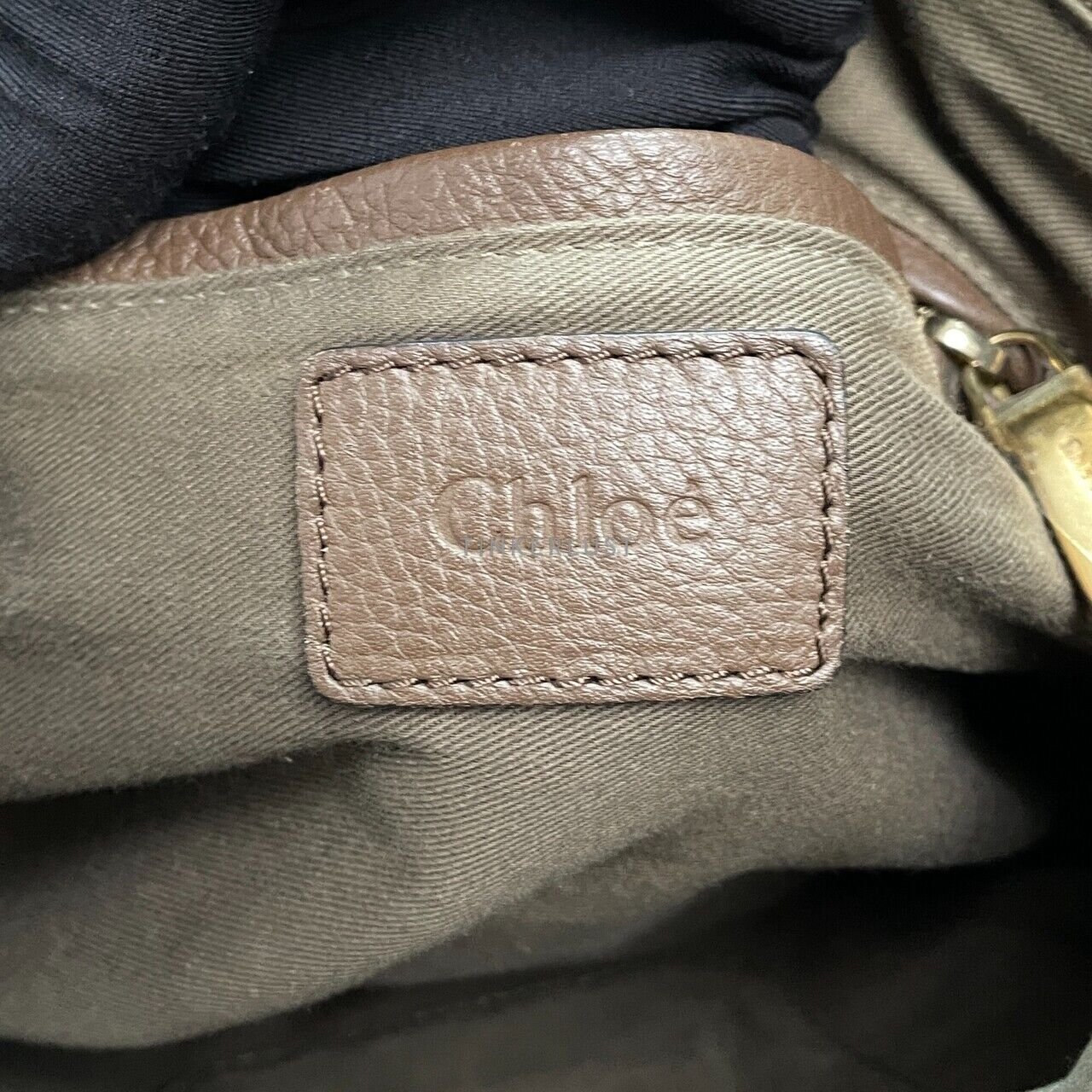 Chloe Marcie Large Brown Phyton GHW Tote Bag