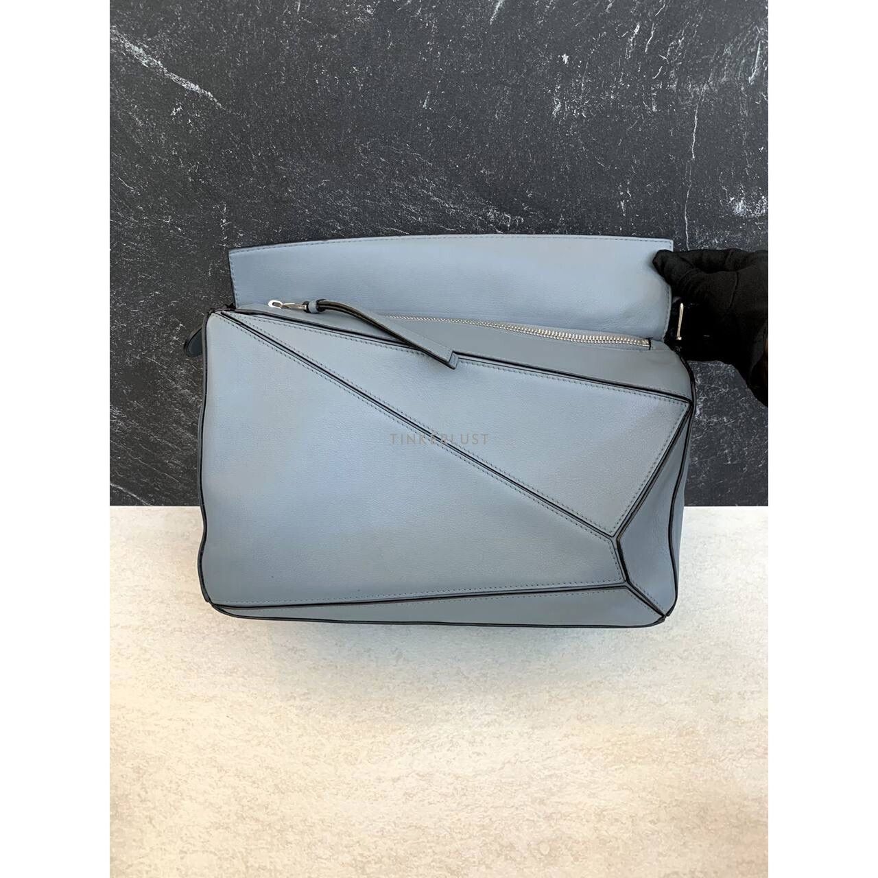 Loewe Puzzle Medium Blue SHW 2018 Satchel Bag