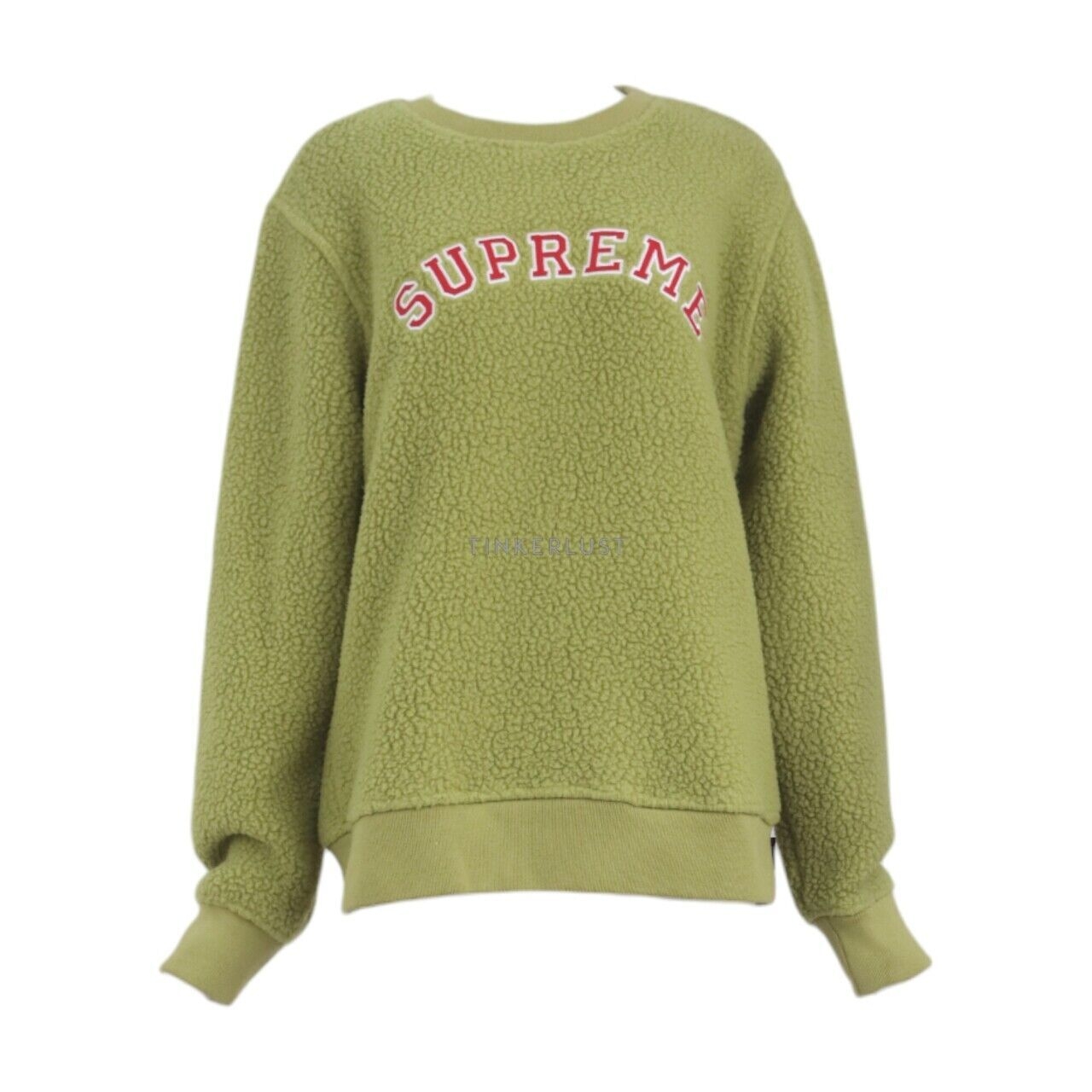 Supreme Logo Green Sweater