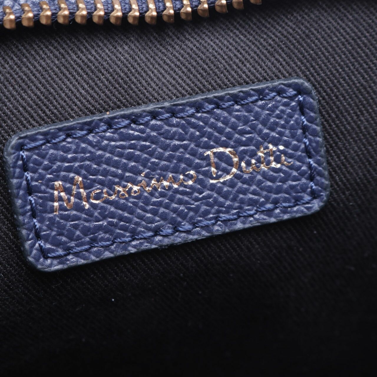 Massimo Dutti Navy Sling Bag