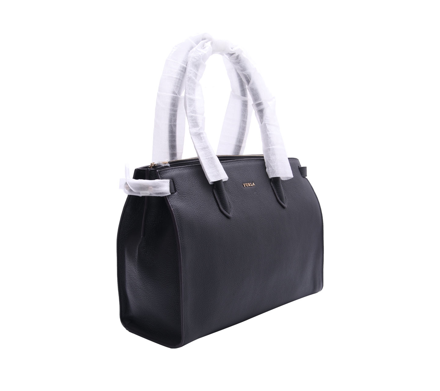 Furla Pin Large Black Shoulder Bag