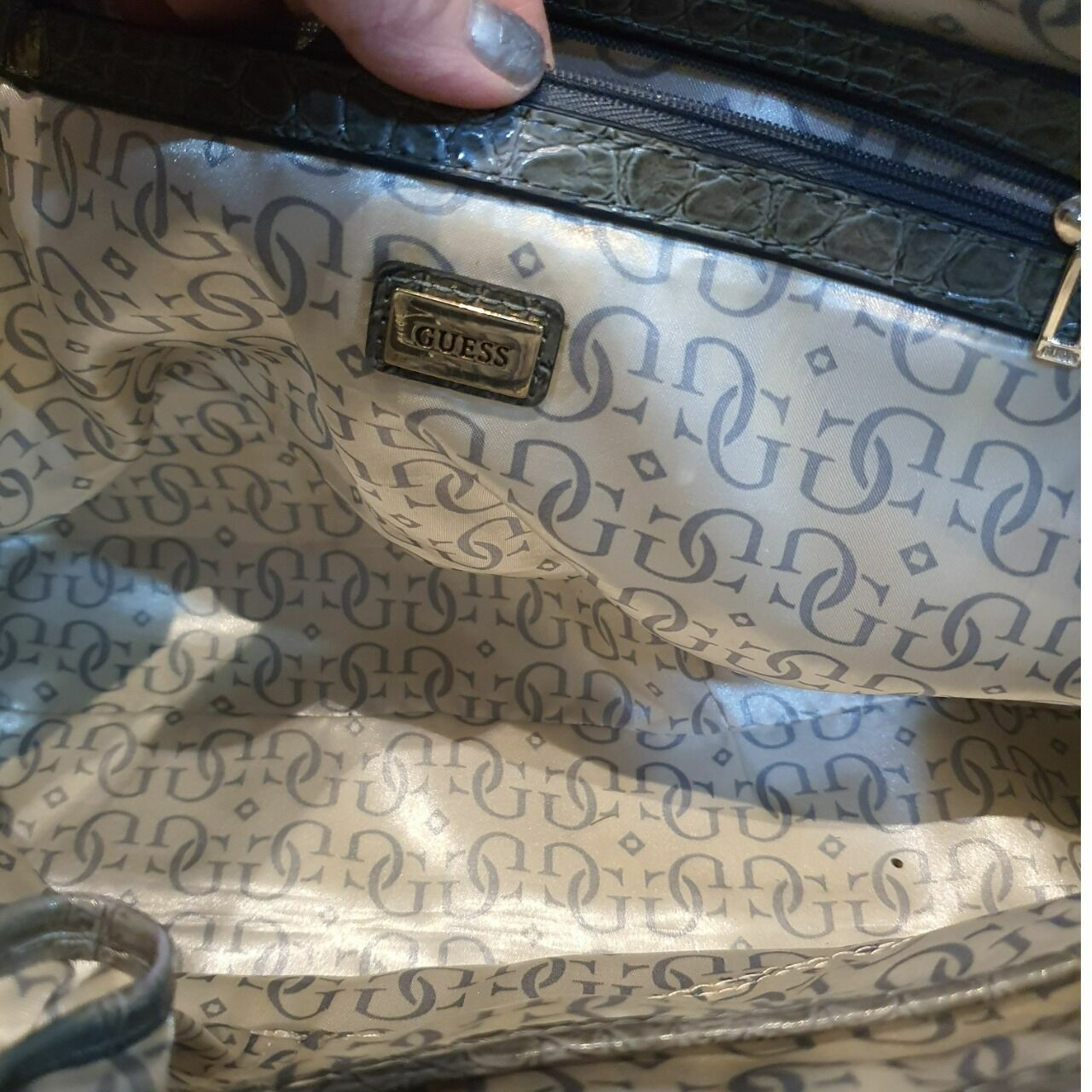 Guess Grey Shoulder Bag