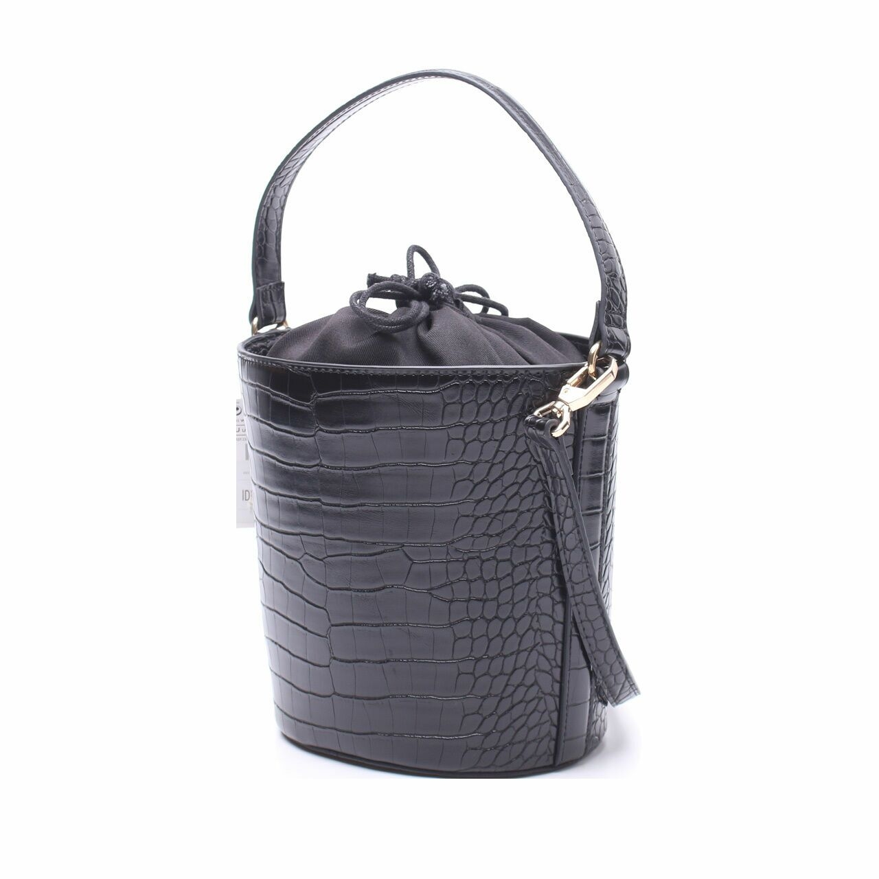 Mango Black Bucket Satchel