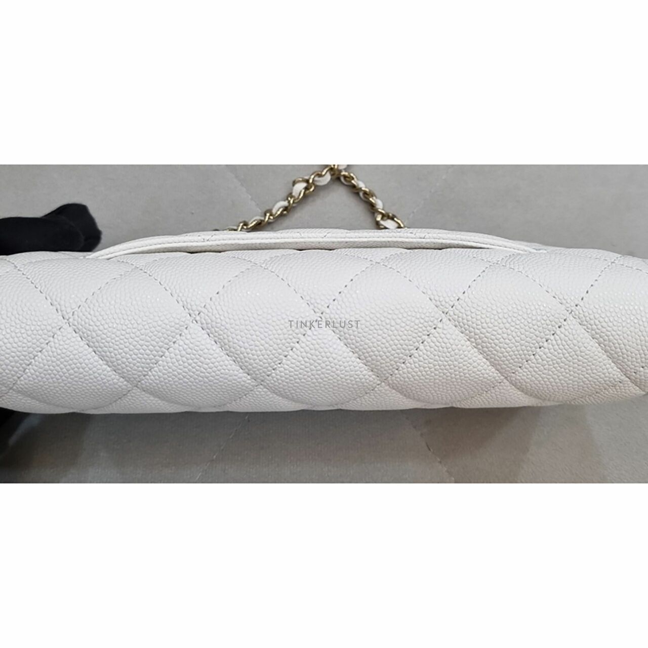 Chanel WOC White Caviar 2022 Chip LGHW Sling Bag