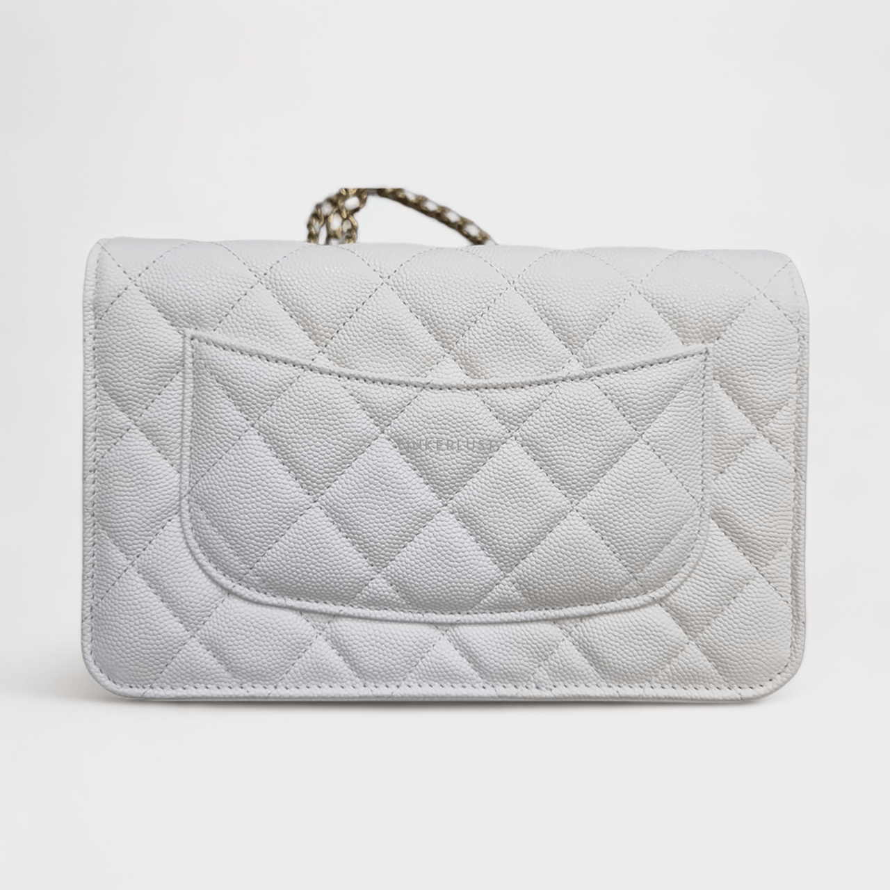 Chanel WOC White Caviar 2022 Chip LGHW Sling Bag