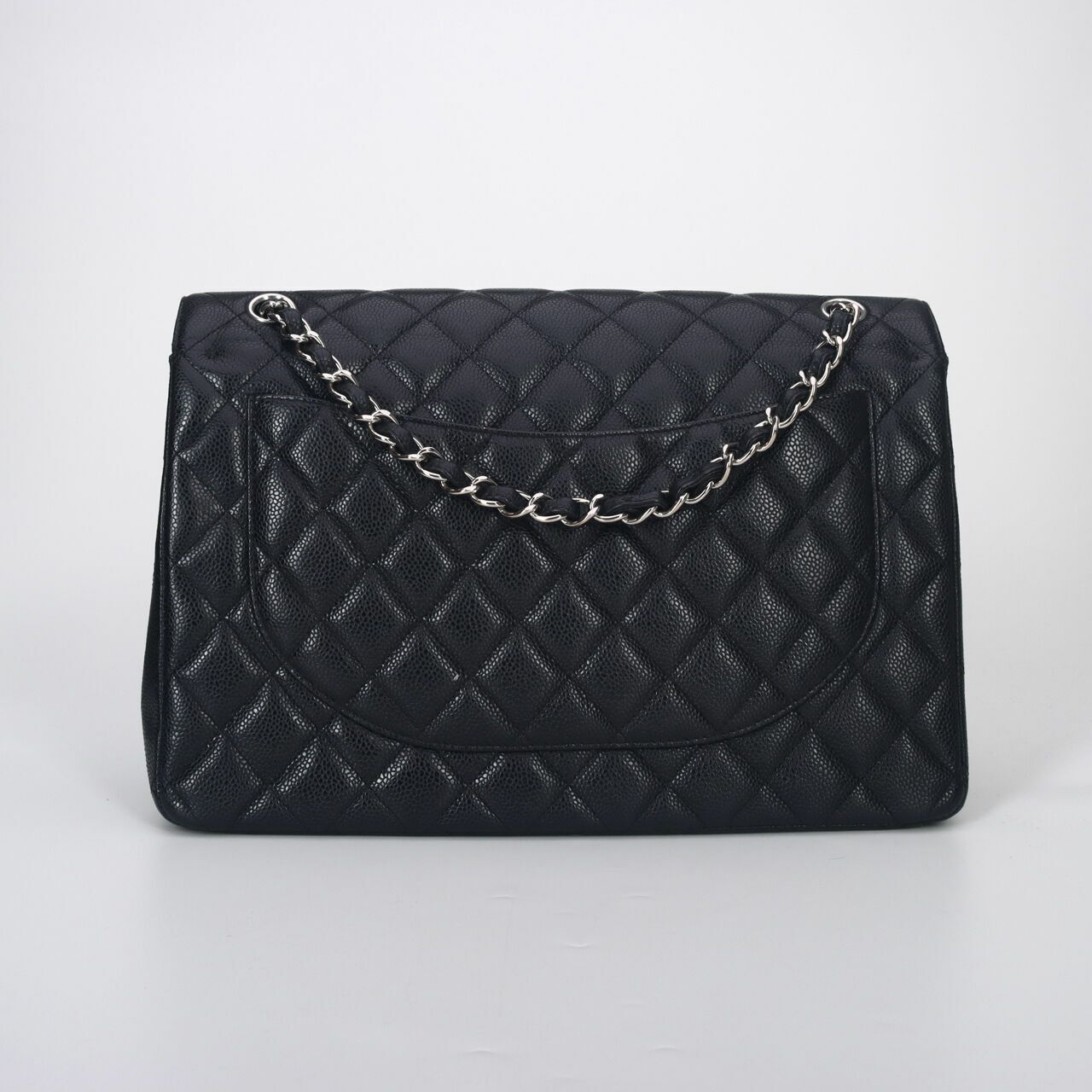 Chanel Double Flap Maxi Caviar Black SHW #14 Shoulder bag