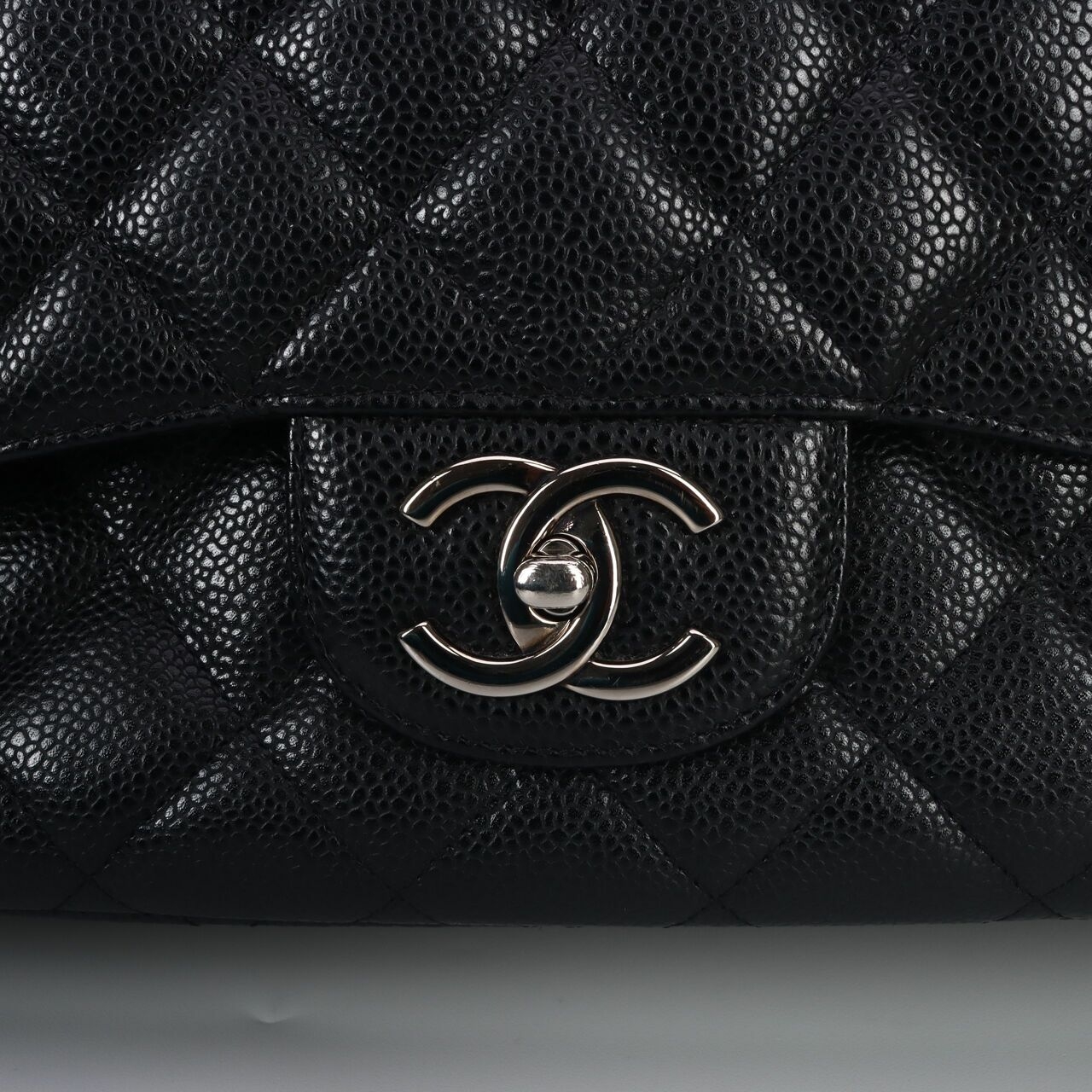 Chanel Double Flap Maxi Caviar Black SHW #14 Shoulder bag