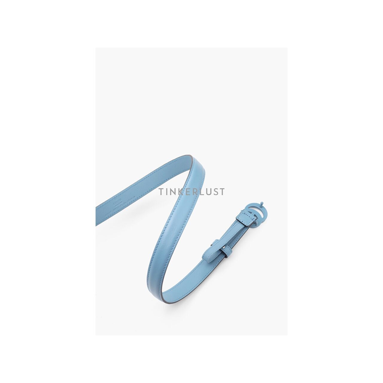 Gucci GG Marmont All Pale Blue Leather Belt