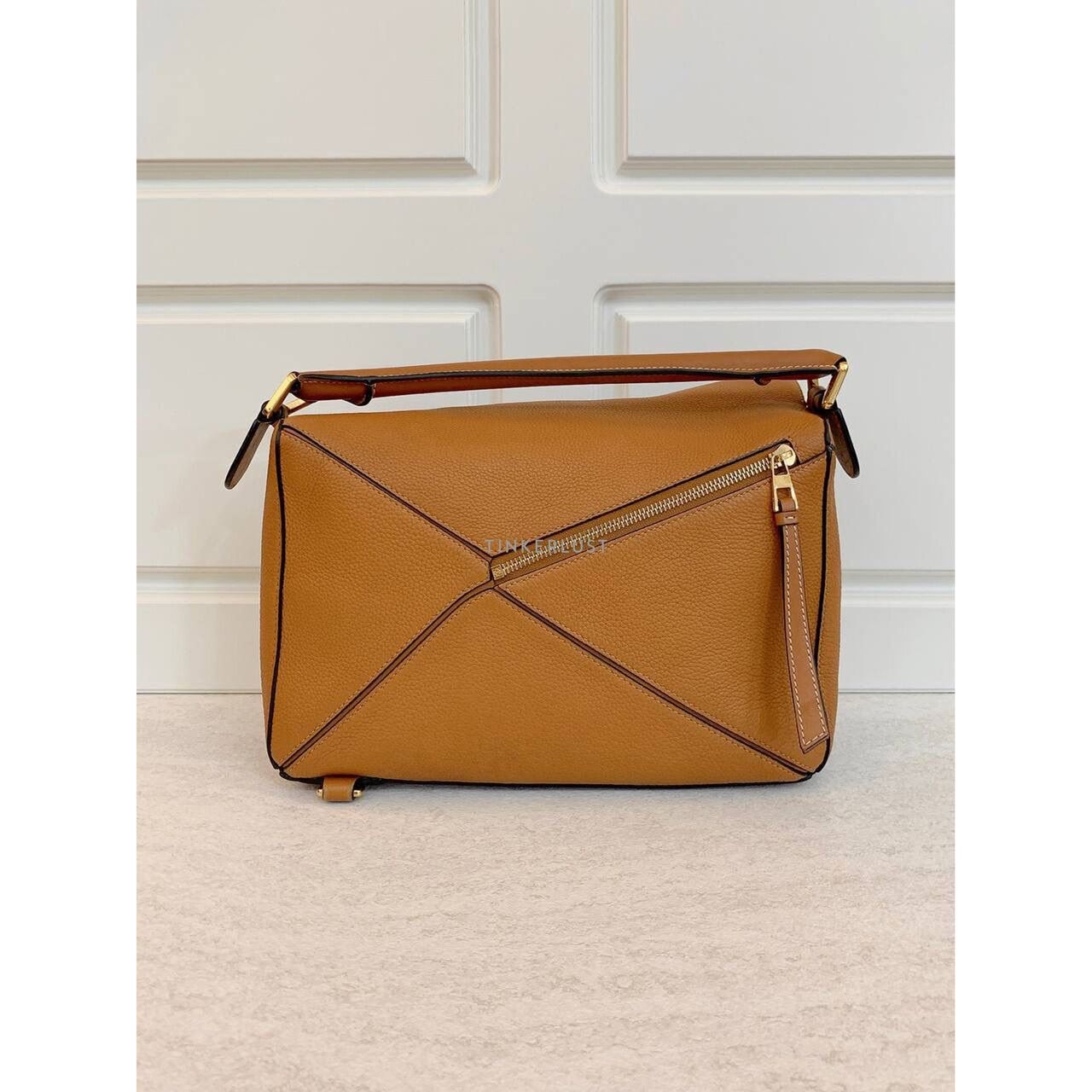 Loewe Puzzle Medium Caramel GHW 2018 Satchel Bag