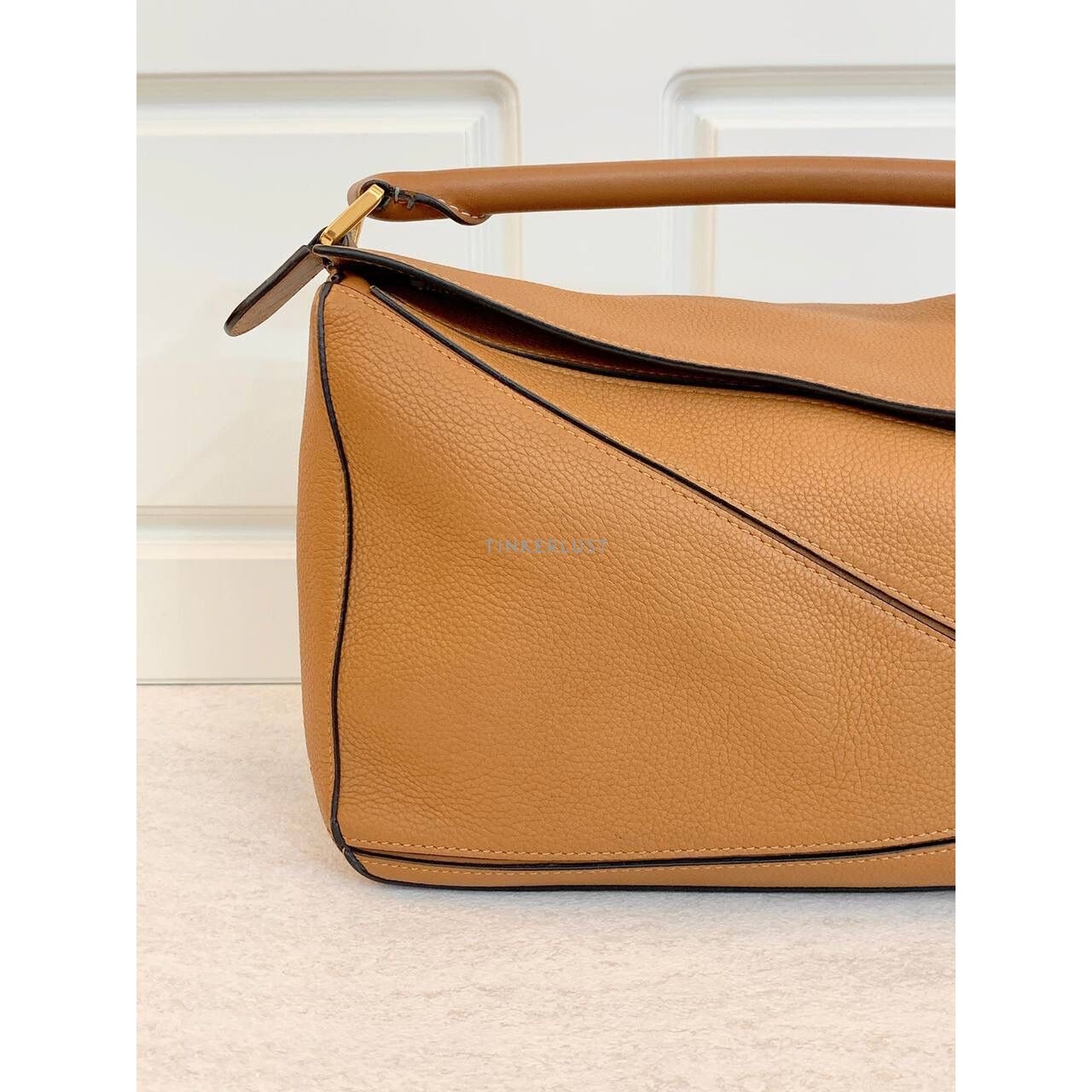 Loewe Puzzle Medium Caramel GHW 2018 Satchel Bag