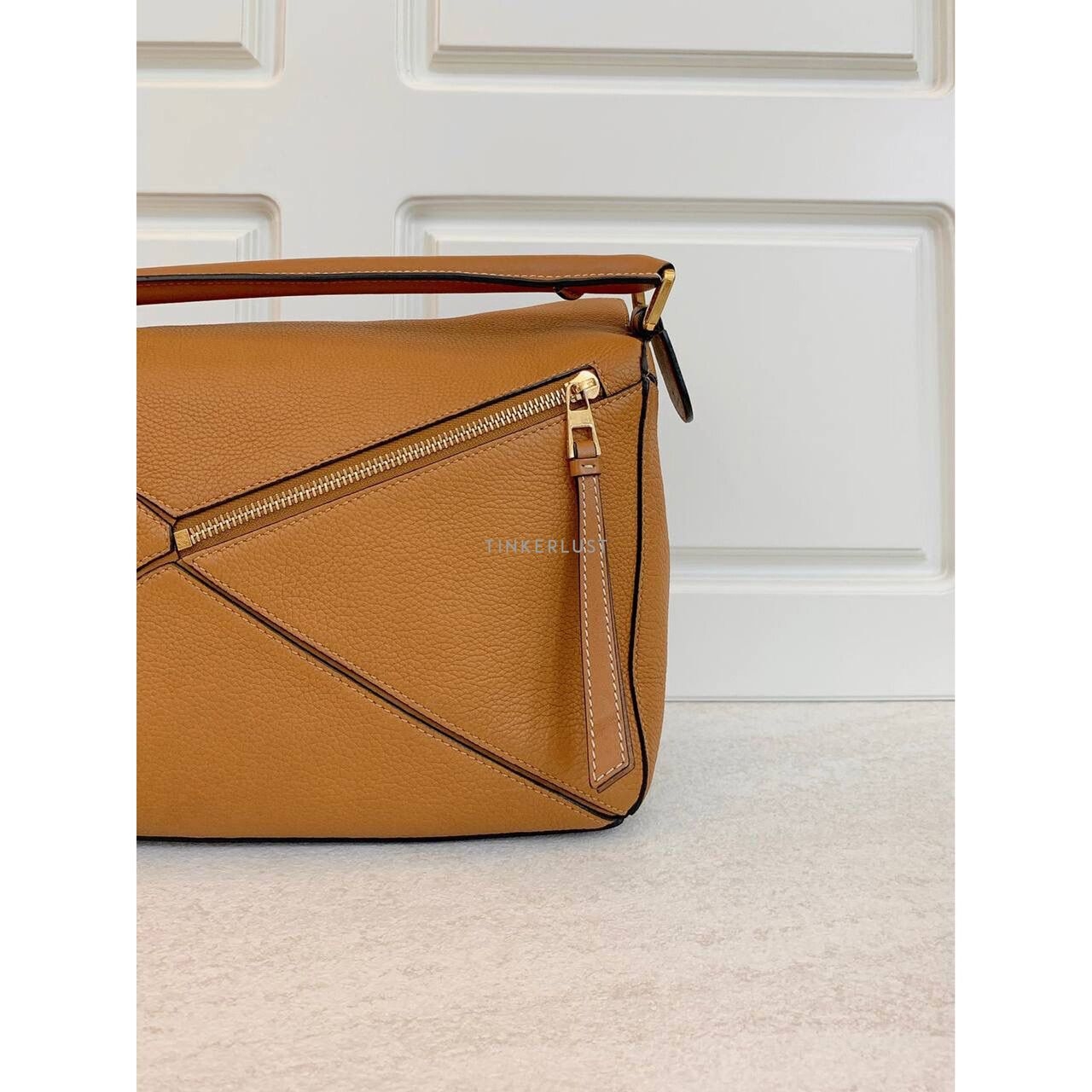 Loewe Puzzle Medium Caramel GHW 2018 Satchel Bag