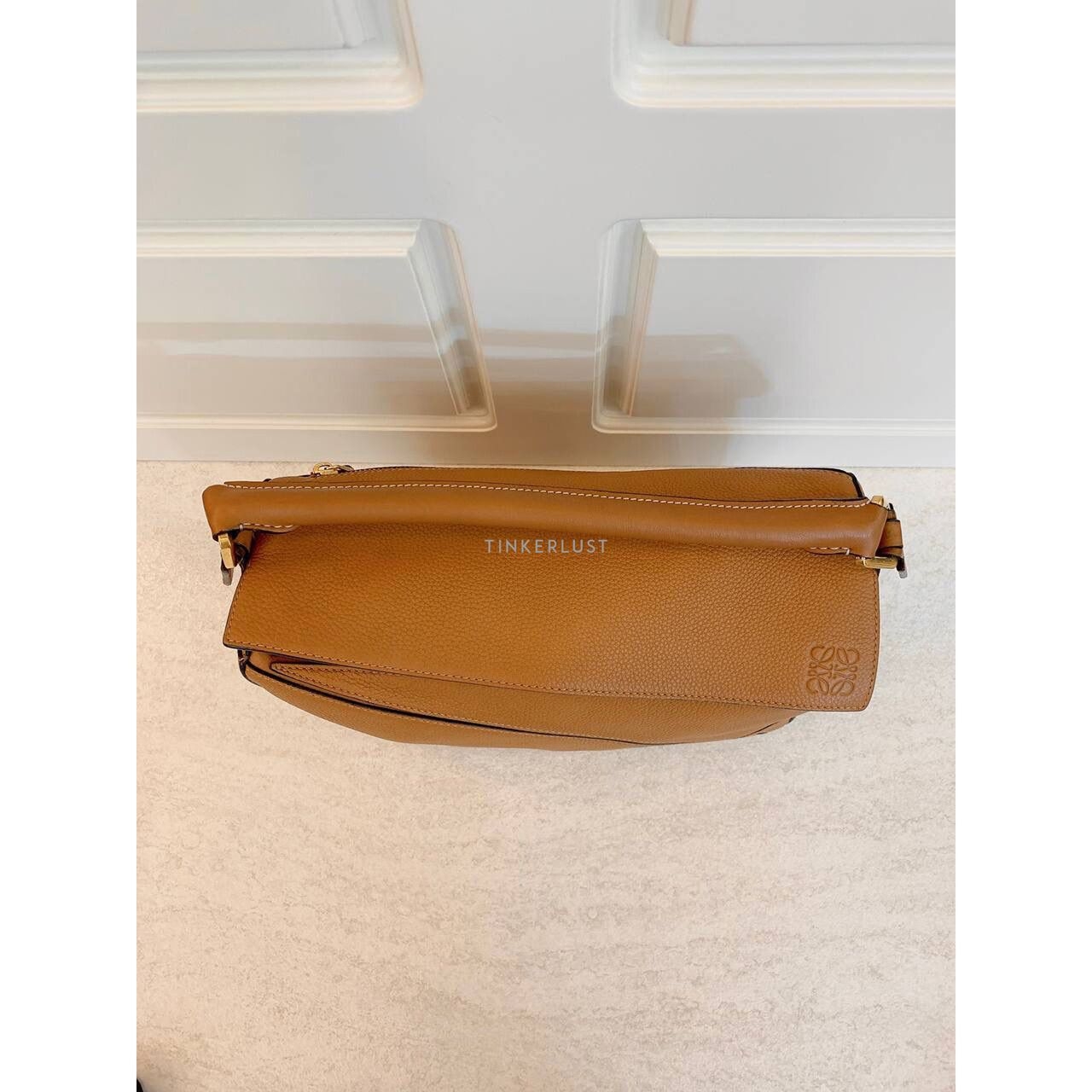 Loewe Puzzle Medium Caramel GHW 2018 Satchel Bag