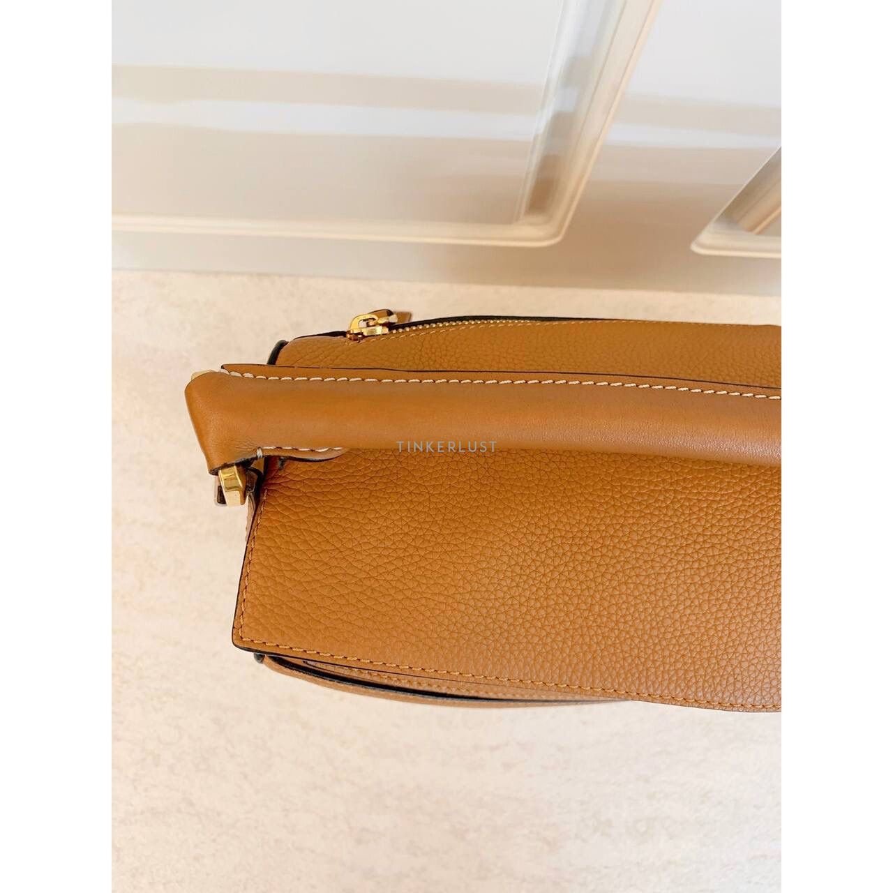 Loewe Puzzle Medium Caramel GHW 2018 Satchel Bag